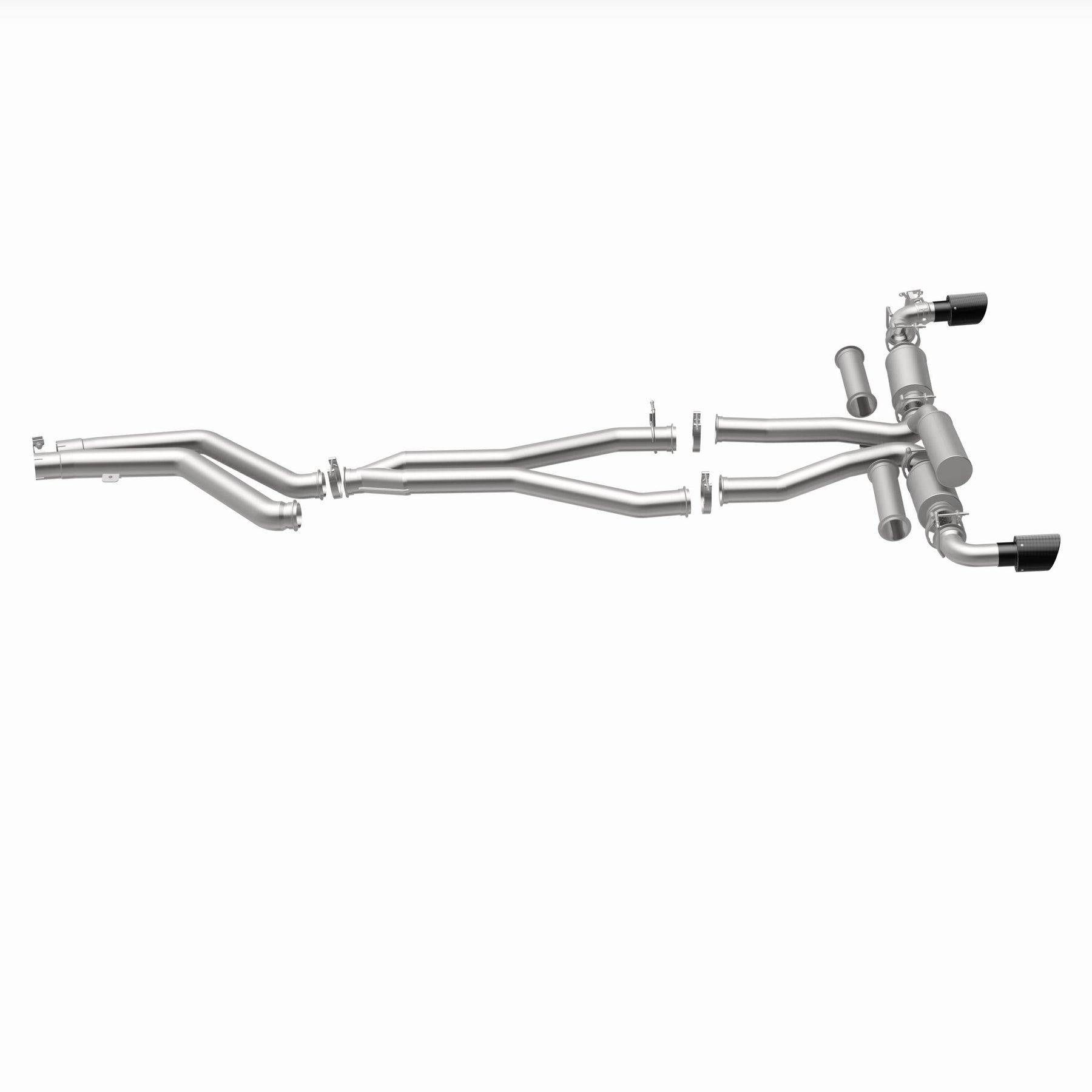 MagnaFlow Exhaust Products 19495 - xMOD Series Carbon Fiber Tips Cat-Back System