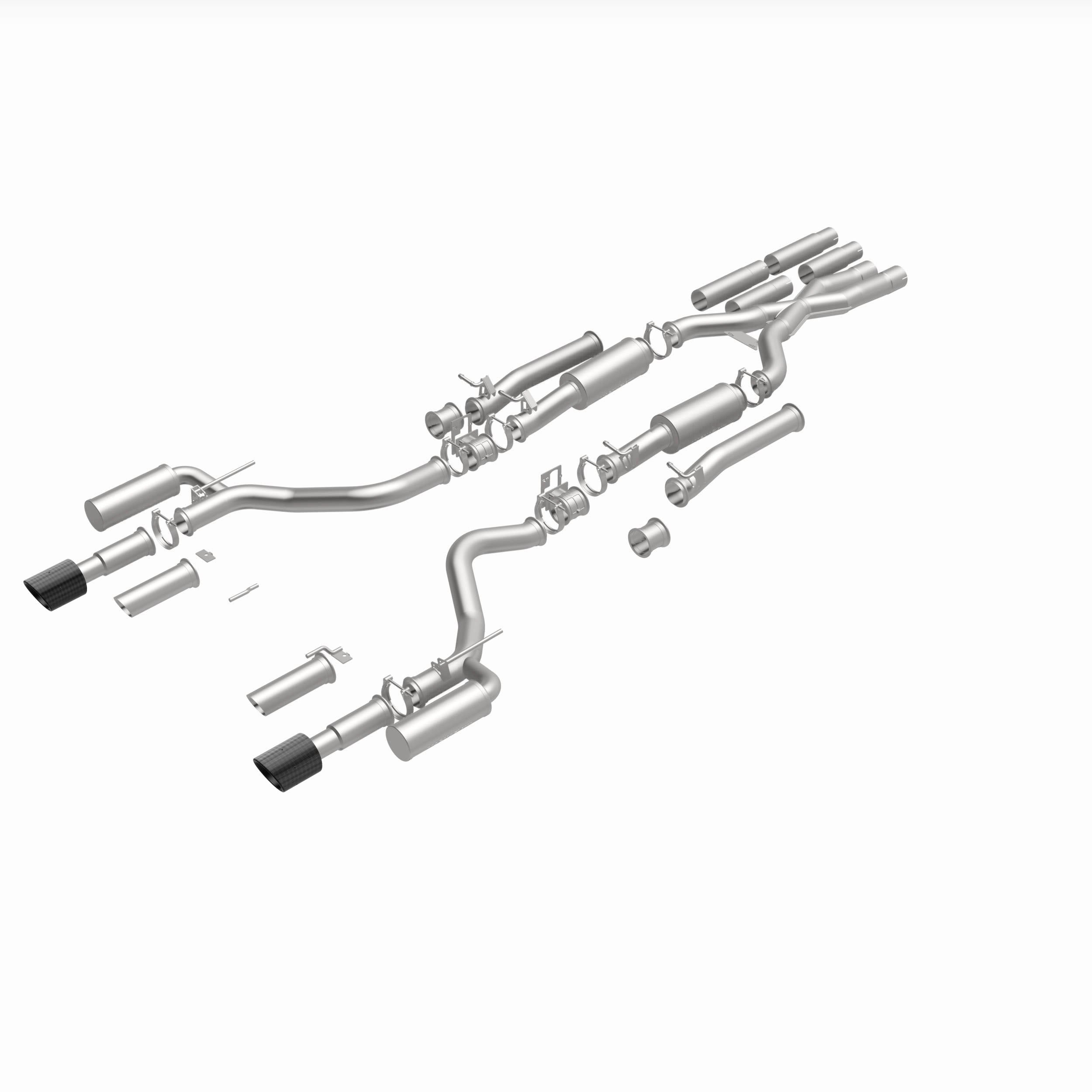 MagnaFlow Exhaust Products 19496 - xMOD Series Carbon Fiber Tips Cat-Back System 1