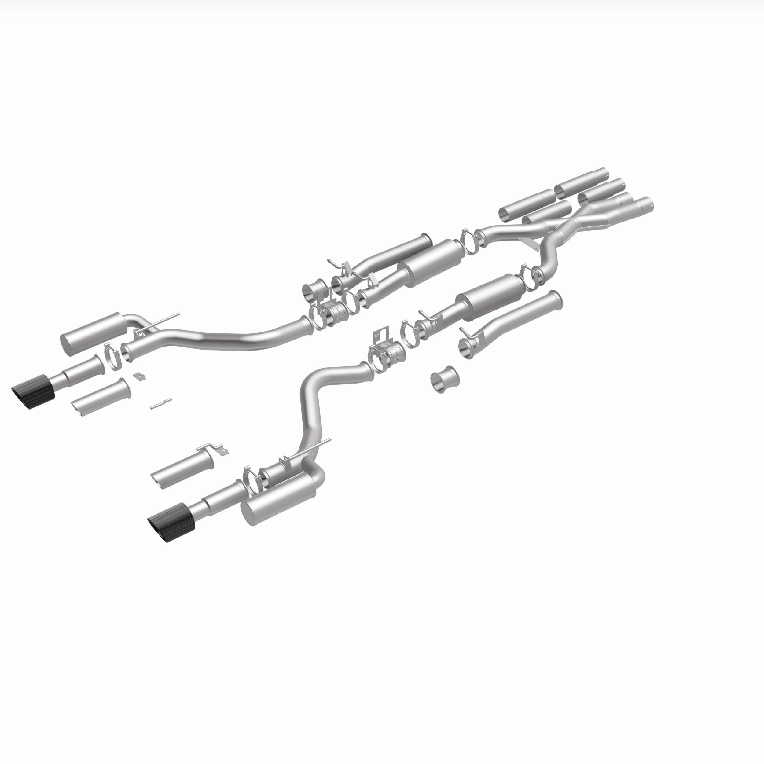 MagnaFlow Exhaust Products 19496 - xMOD Series Carbon Fiber Tips Cat-Back System 2