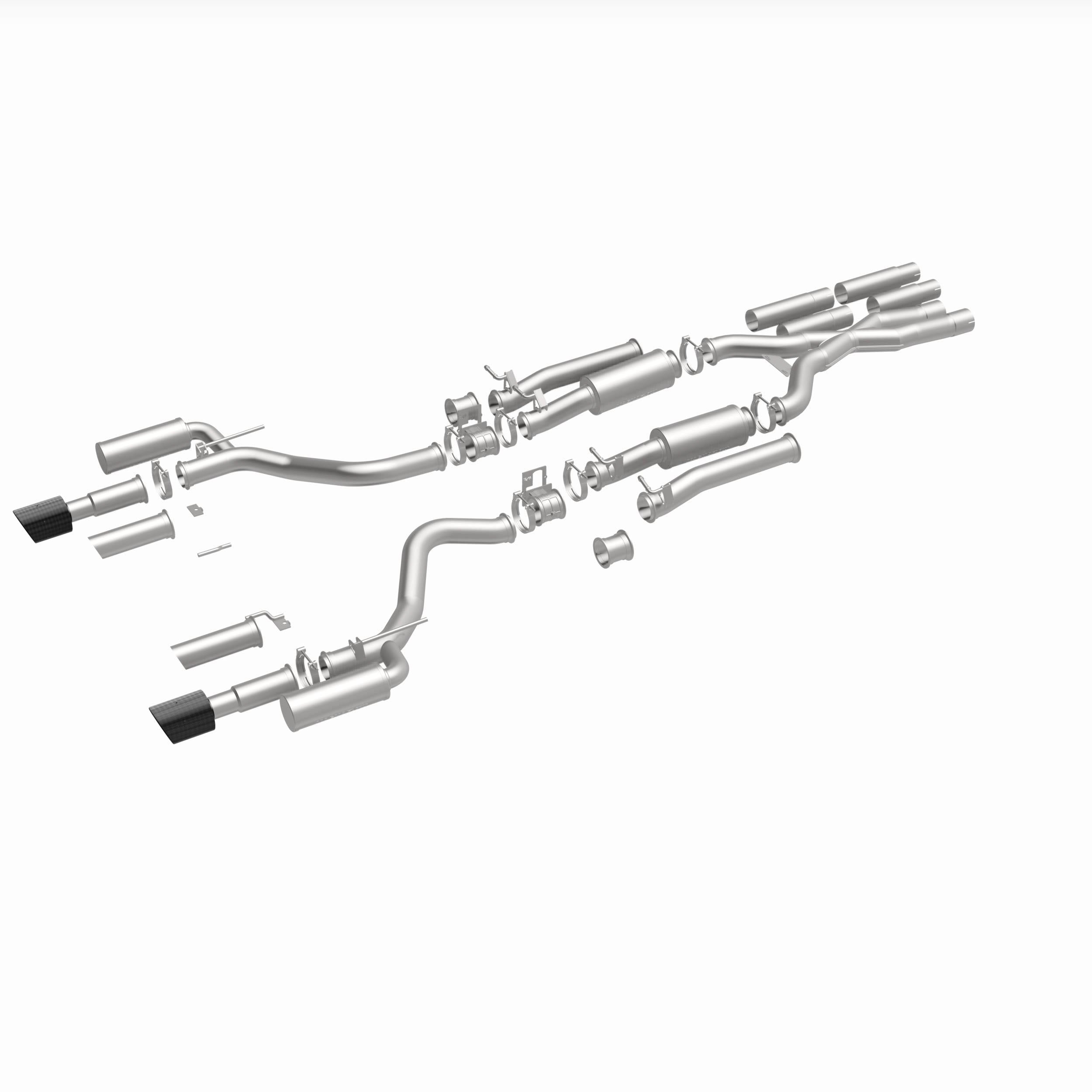 MagnaFlow Exhaust Products 19496 - xMOD Series Carbon Fiber Tips Cat-Back System 3
