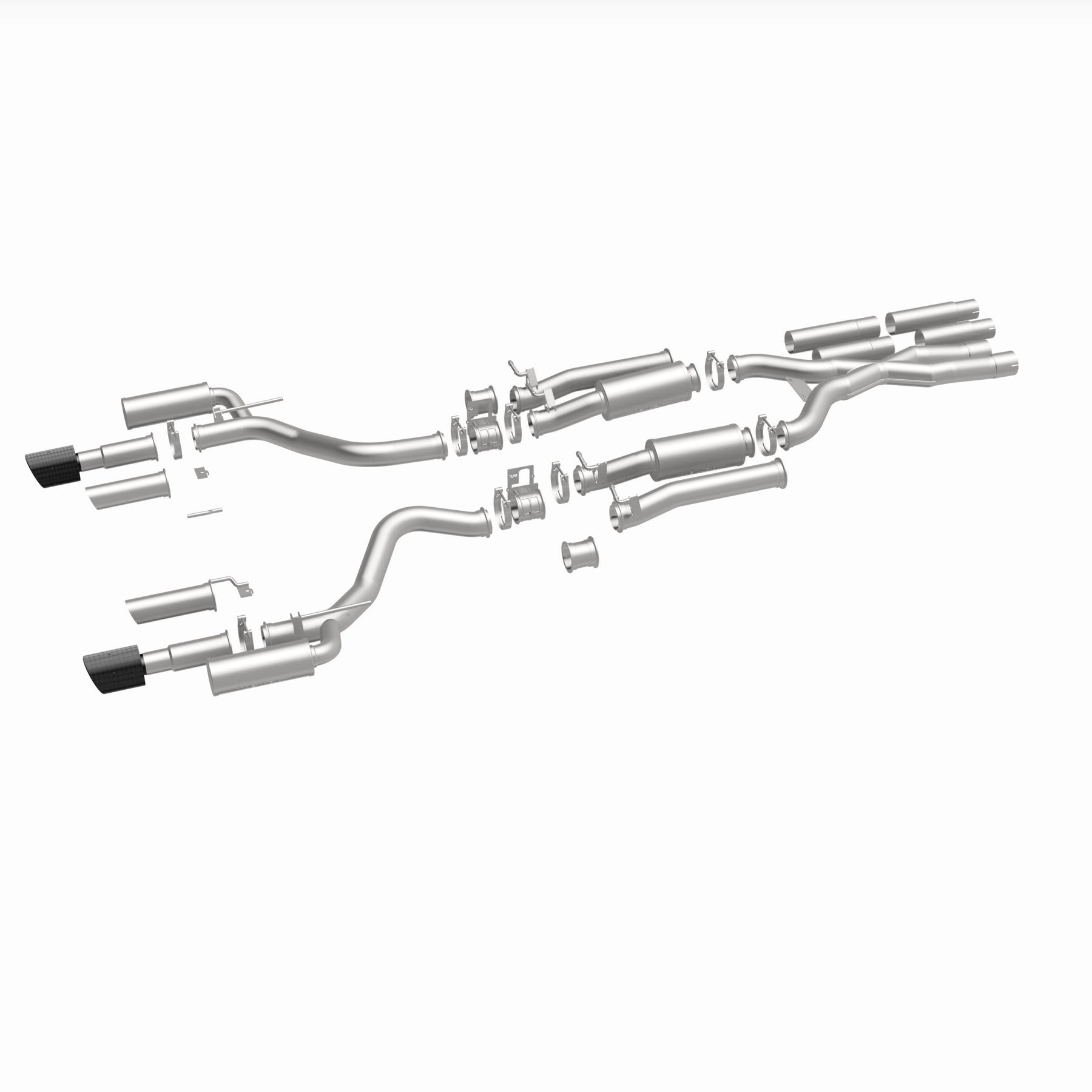 MagnaFlow Exhaust Products 19496 - xMOD Series Carbon Fiber Tips Cat-Back System 4