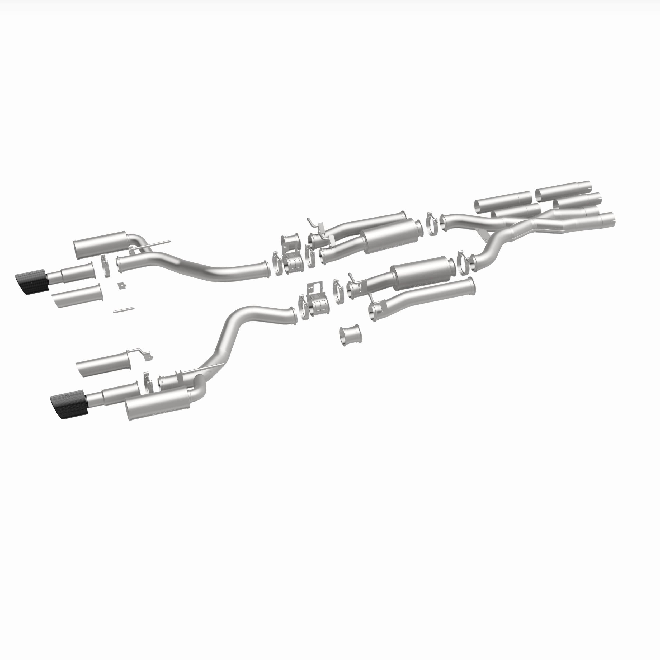 MagnaFlow Exhaust Products 19496 - xMOD Series Carbon Fiber Tips Cat-Back System 4