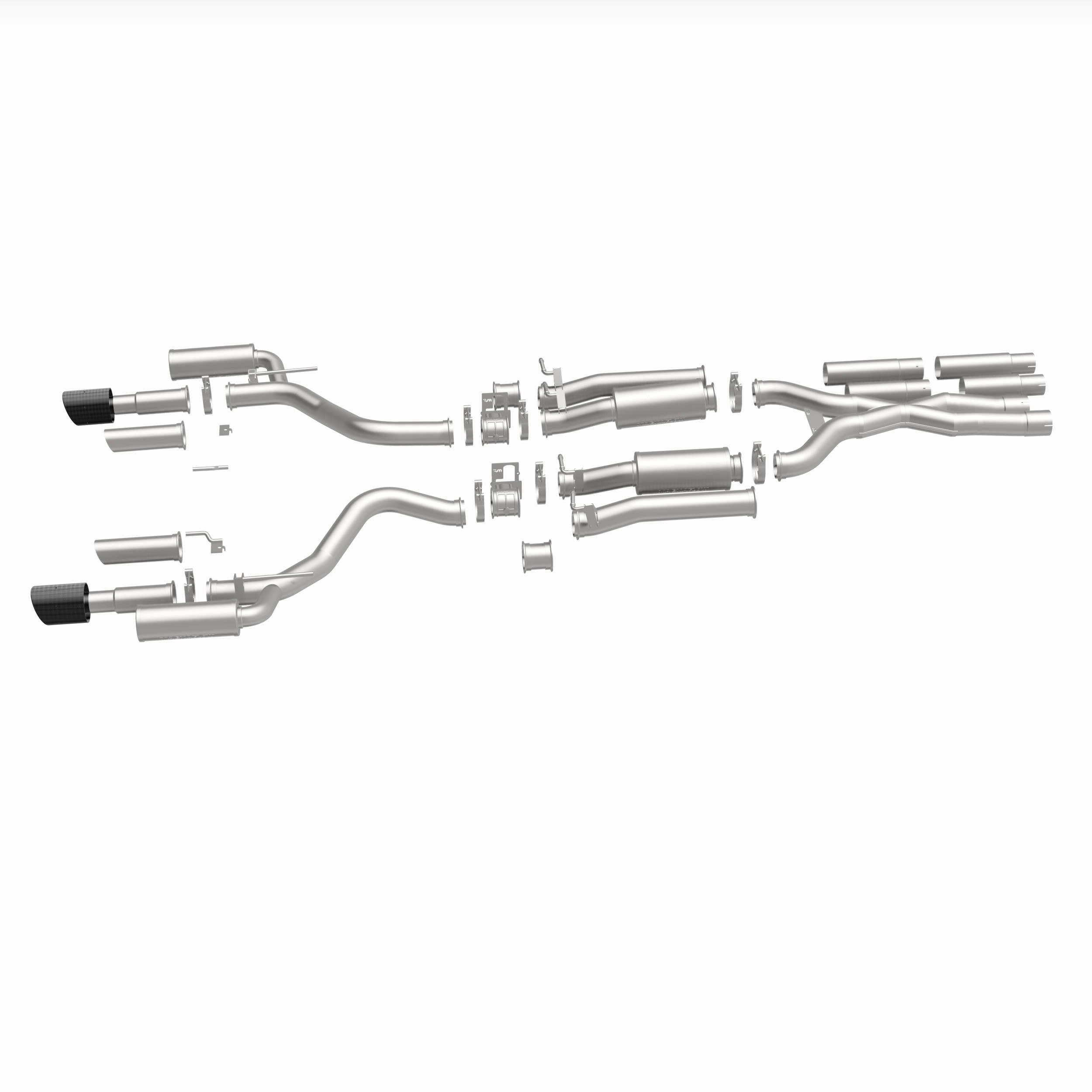MagnaFlow Exhaust Products 19496 - xMOD Series Carbon Fiber Tips Cat-Back System 5