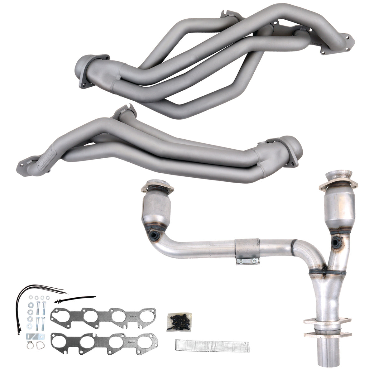 BBK Performance Parts 19502 - 09-24 RAM 1500 HEMI 5.7 1-3/4 LONG TUBE HEADERS PLUS Y PIPE (TITANIUM CERAMIC) 1