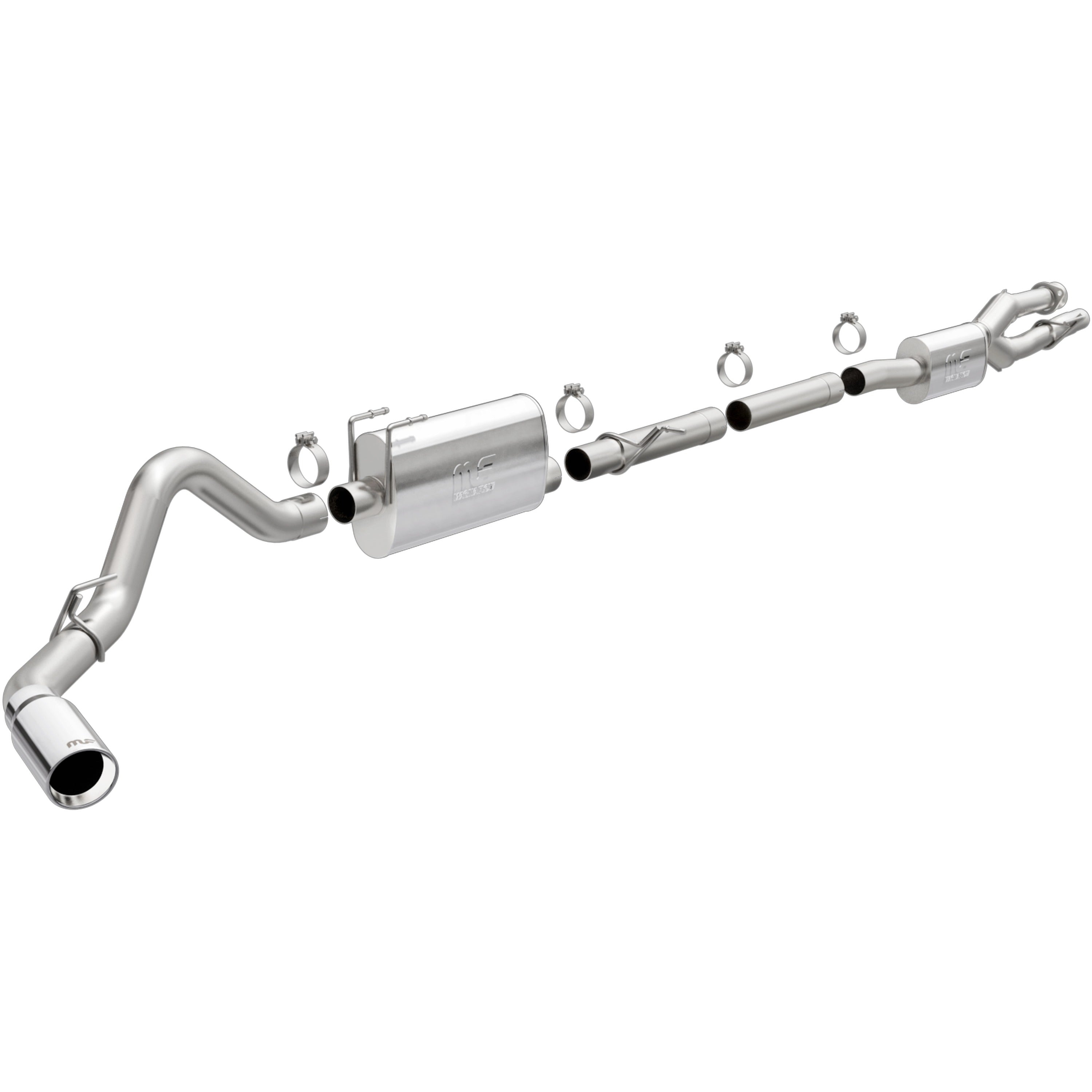 MagnaFlow Exhaust Products 19530 - Street Series Polished Cat-Back System 1
