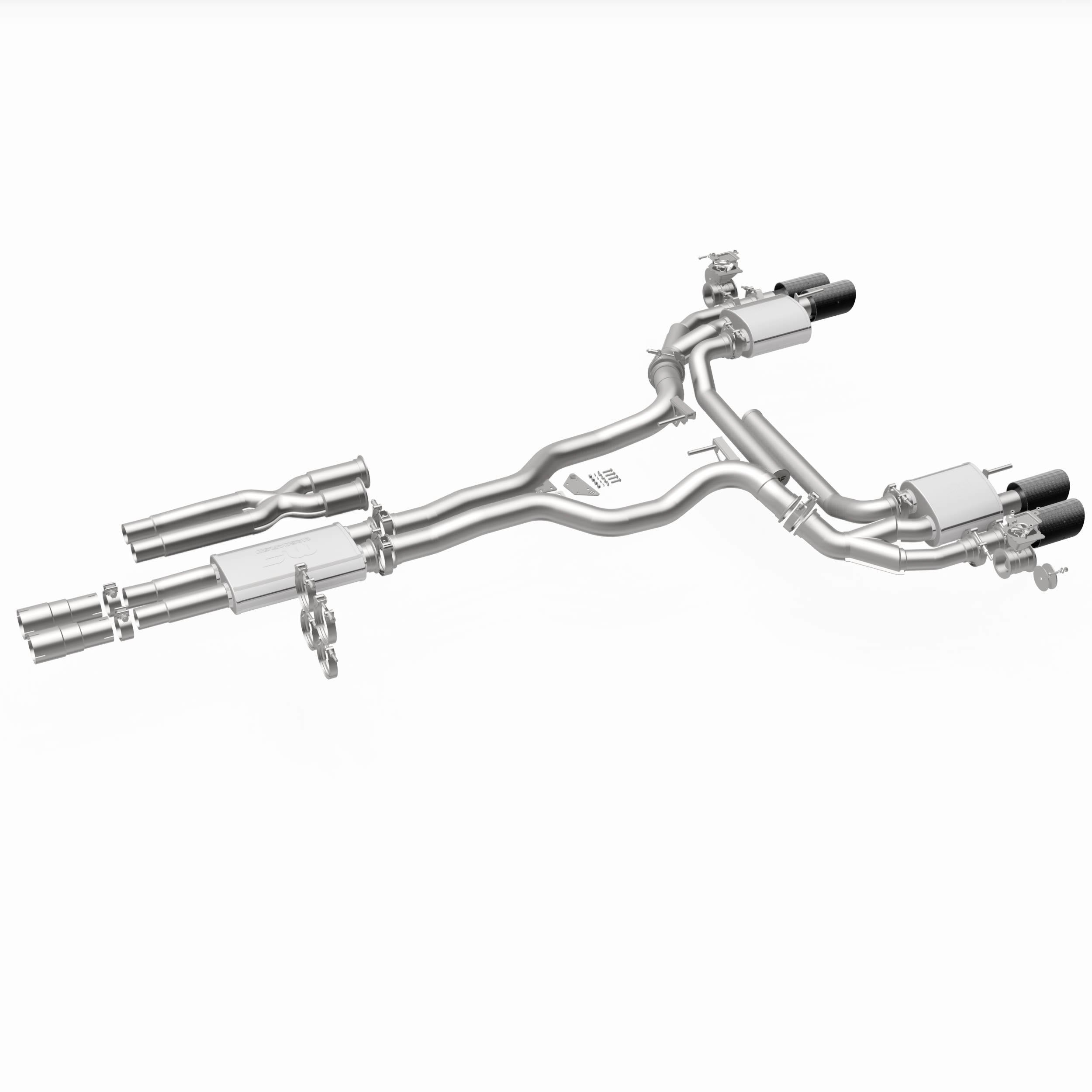 MagnaFlow Exhaust Products 19535 - xMOD Series Carbon Fiber Tips Cat-Back System 2