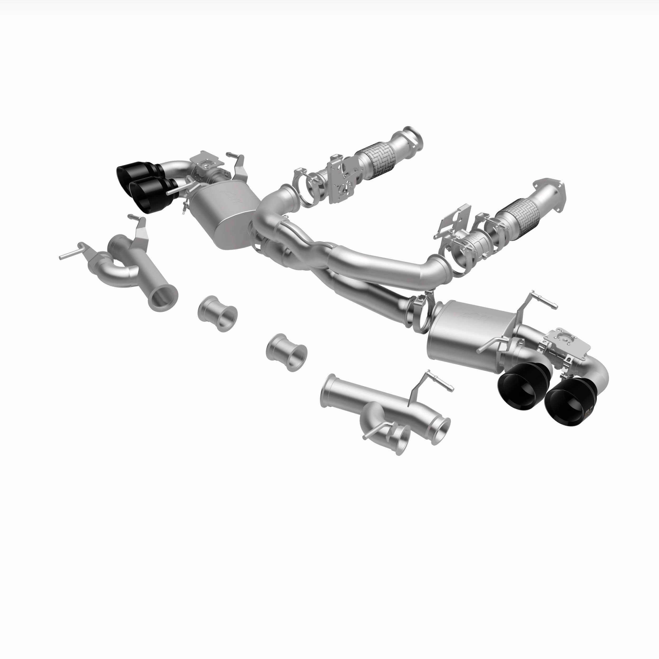 MagnaFlow Exhaust Products 19545 - xMOD Series Black Chrome Tips Cat-Back System 1