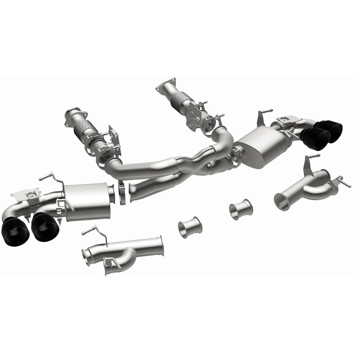 MagnaFlow Exhaust Products 19545 - xMOD Series Black Chrome Tips Cat-Back System 2