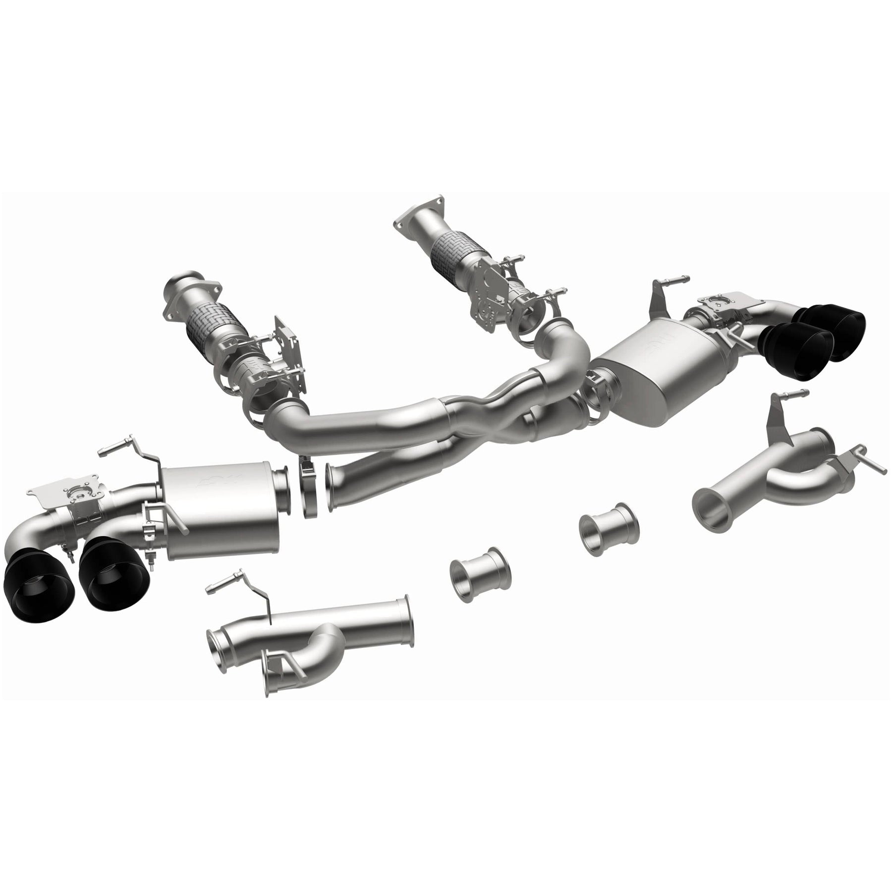 MagnaFlow Exhaust Products 19545 - xMOD Series Black Chrome Tips Cat-Back System 2