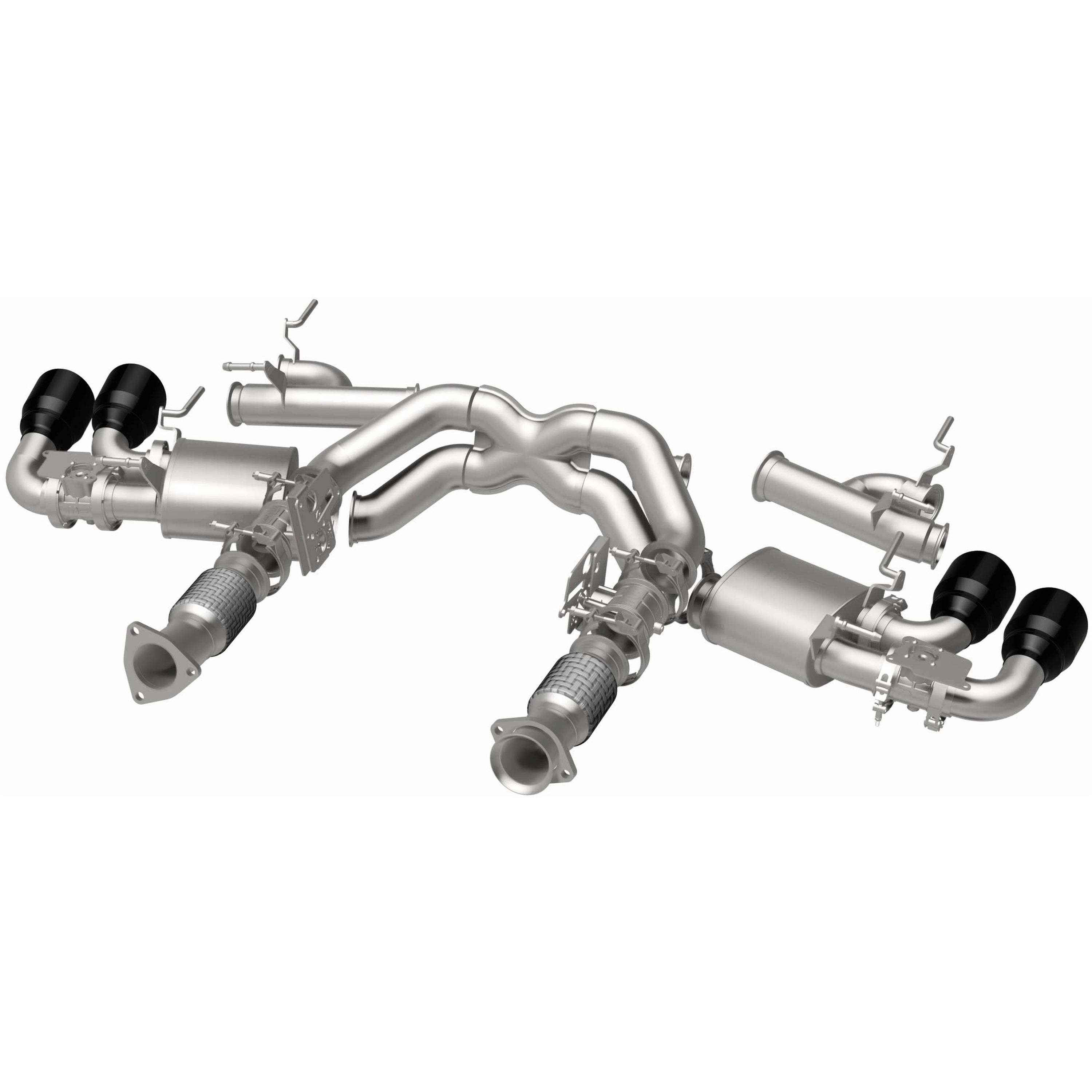 MagnaFlow Exhaust Products 19545 - xMOD Series Black Chrome Tips Cat-Back System 3