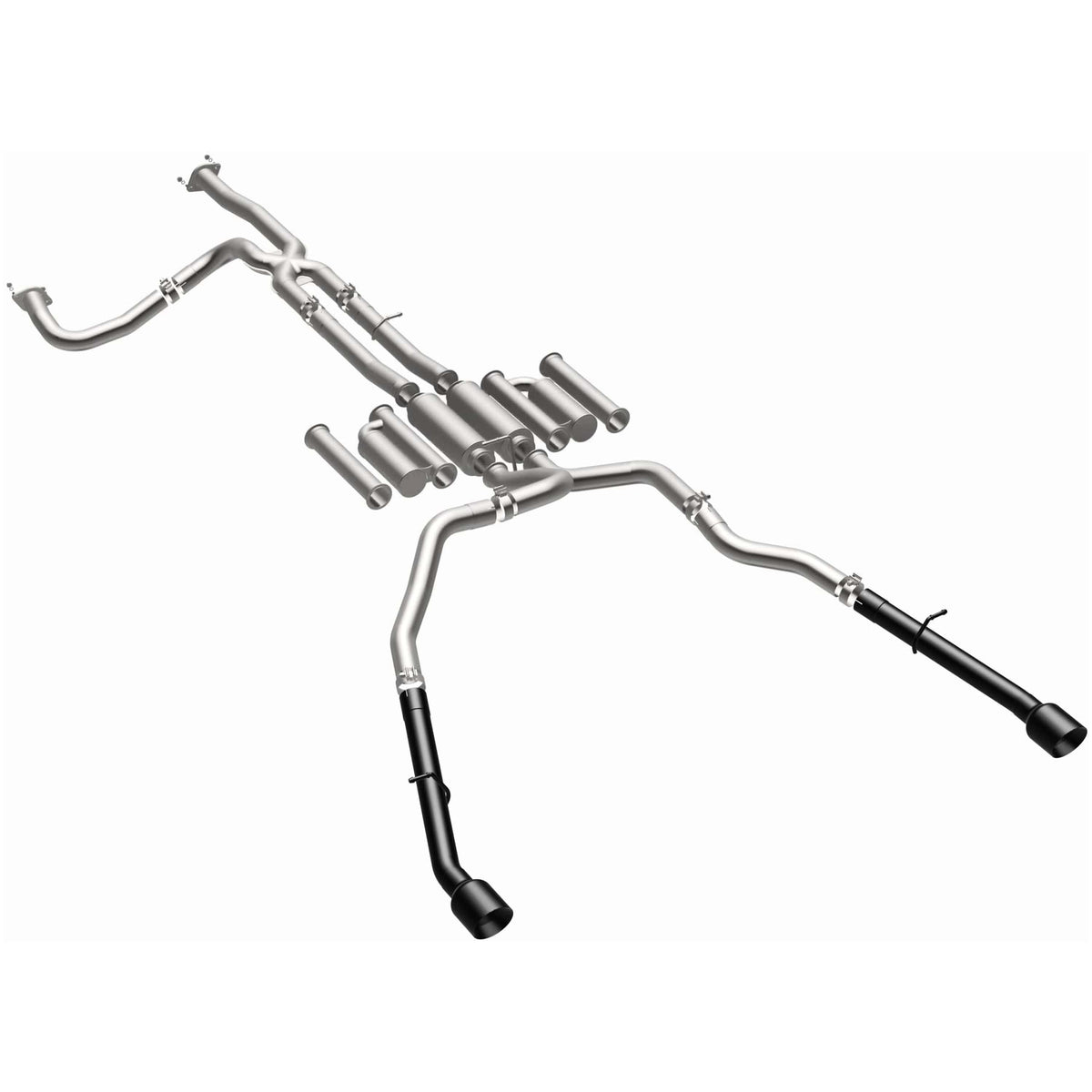 MagnaFlow Exhaust Products NA MagnaFlow Exhaust Products 19552 - xMOD Series Black Coated Tips Cat-Back System