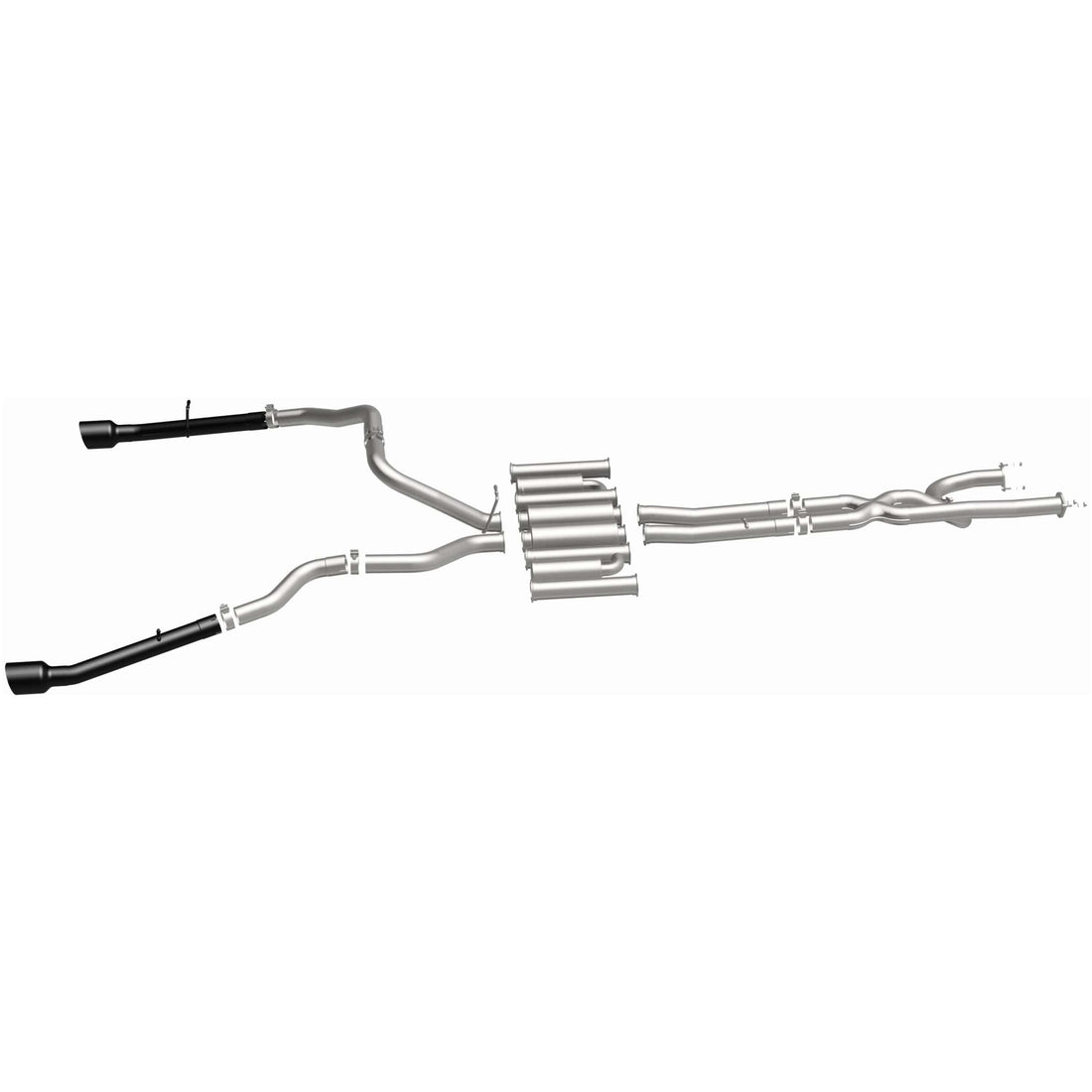 MagnaFlow Exhaust Products NA MagnaFlow Exhaust Products 19552 - xMOD Series Black Coated Tips Cat-Back System