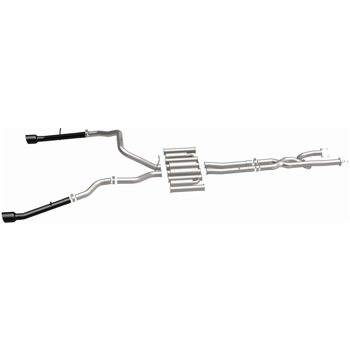 MagnaFlow Exhaust Products NA MagnaFlow Exhaust Products 19552 - xMOD Series Black Coated Tips Cat-Back System