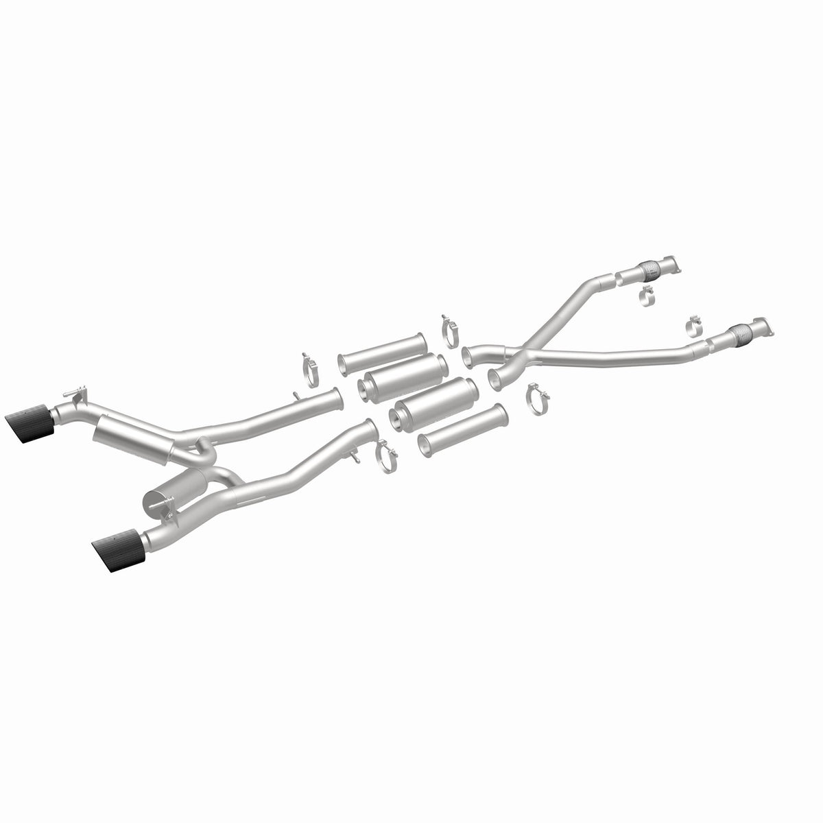 MagnaFlow Exhaust Products 19593 - xMOD Series Carbon Fiber Tips Cat-Back System 1