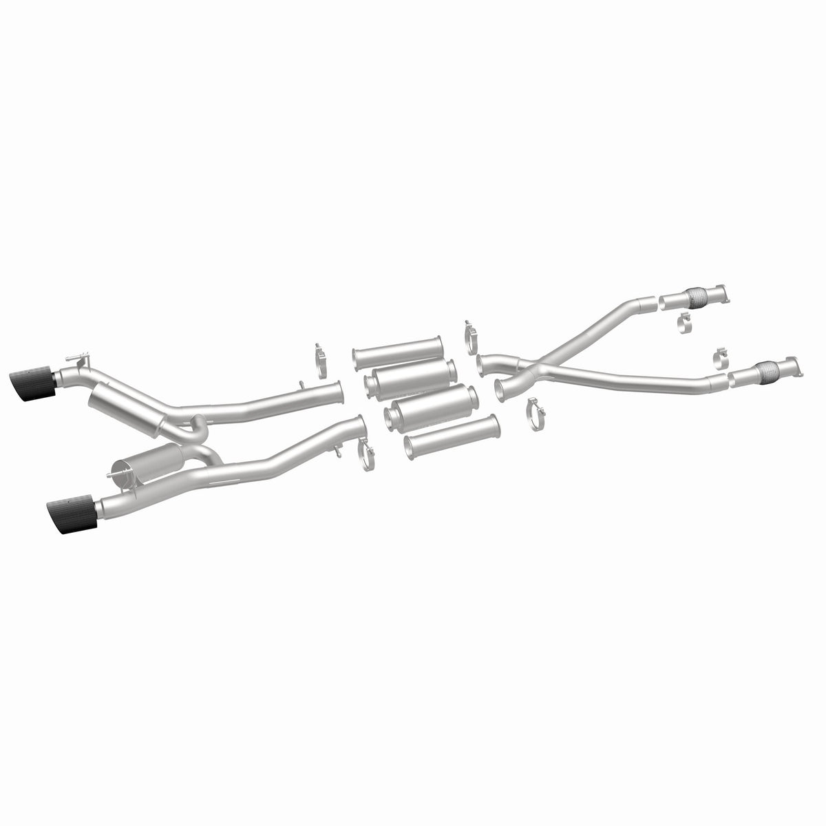 MagnaFlow Exhaust Products 19593 - xMOD Series Carbon Fiber Tips Cat-Back System 2