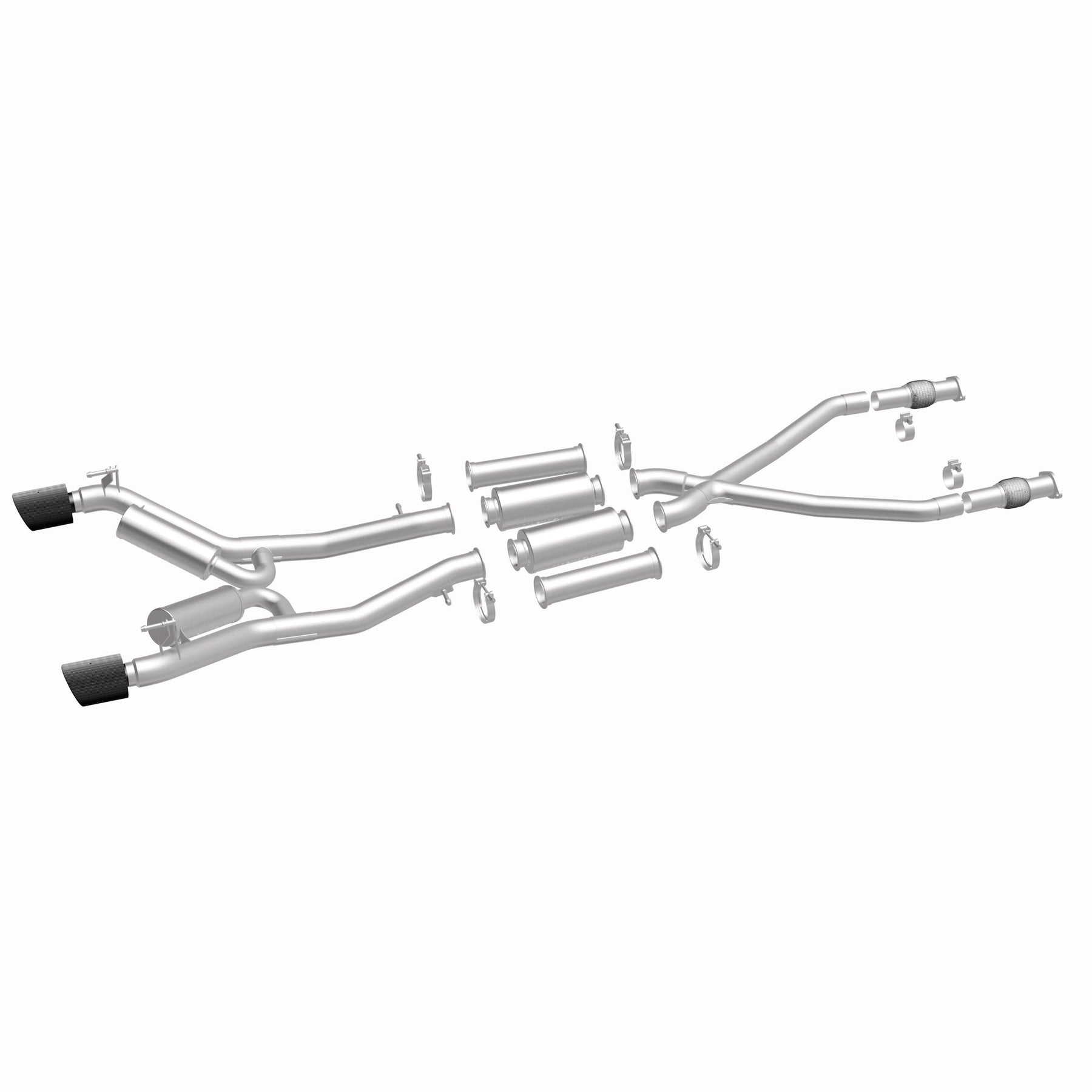 MagnaFlow Exhaust Products 19593 - xMOD Series Carbon Fiber Tips Cat-Back System 2