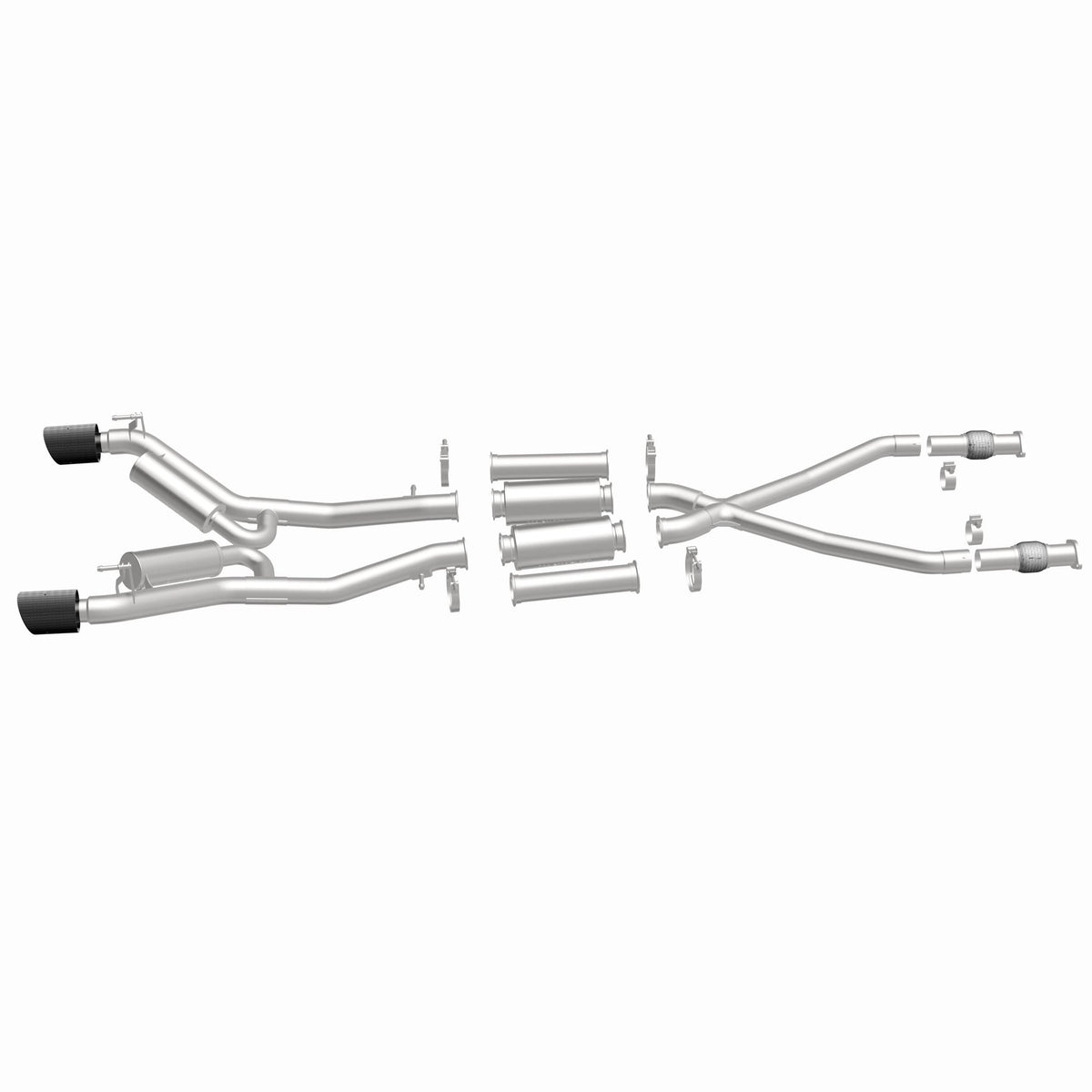MagnaFlow Exhaust Products 19593 - xMOD Series Carbon Fiber Tips Cat-Back System 3