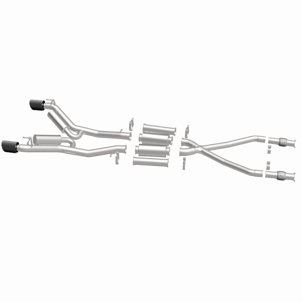 MagnaFlow Exhaust Products 19593 - xMOD Series Carbon Fiber Tips Cat-Back System 4