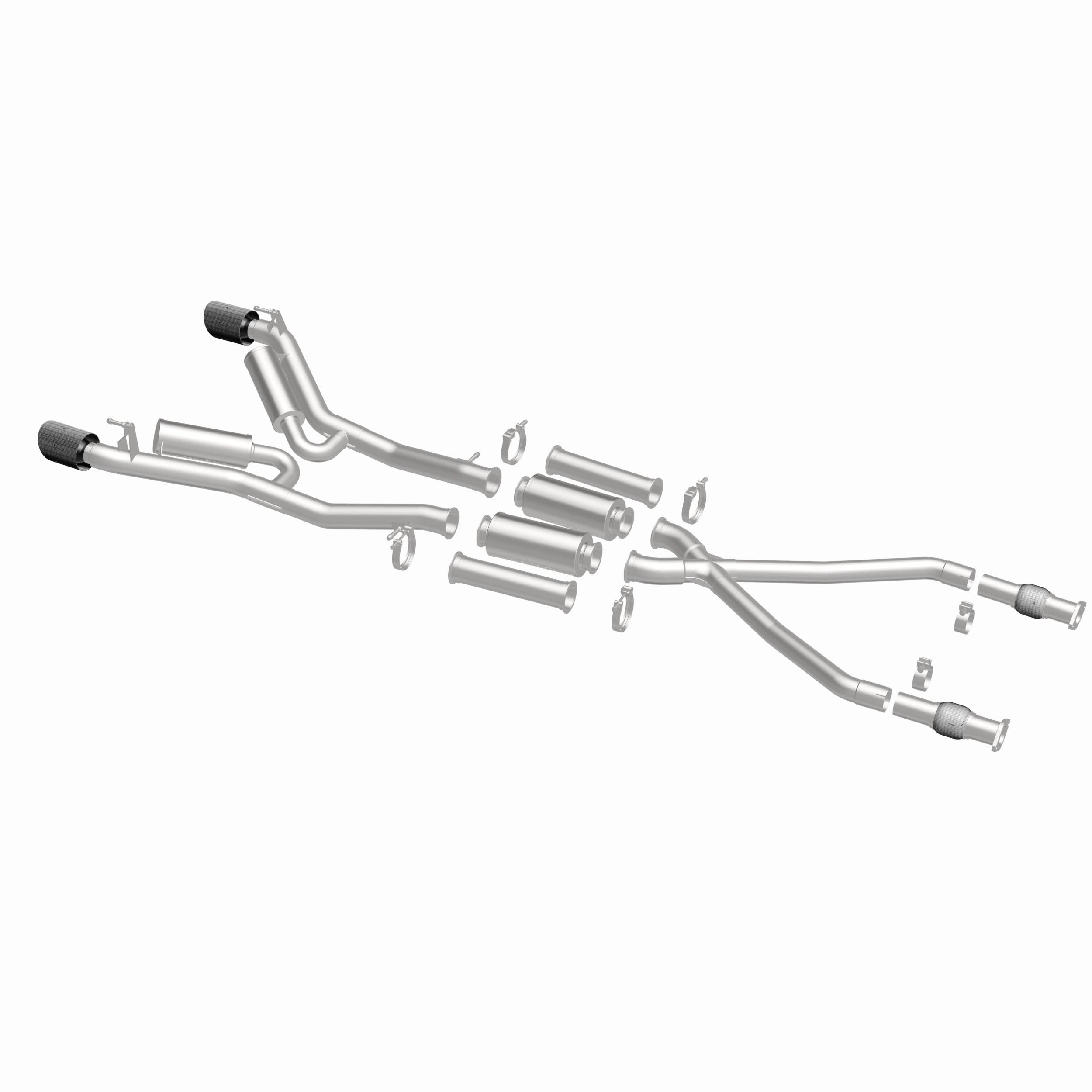 MagnaFlow Exhaust Products 19593 - xMOD Series Carbon Fiber Tips Cat-Back System 5