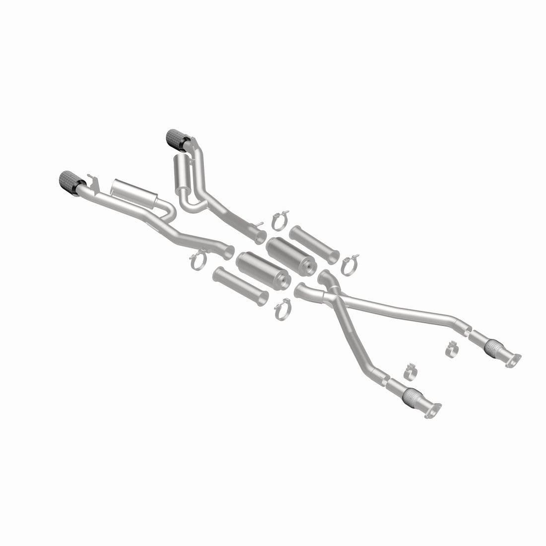 MagnaFlow Exhaust Products 19593 - xMOD Series Carbon Fiber Tips Cat-Back System