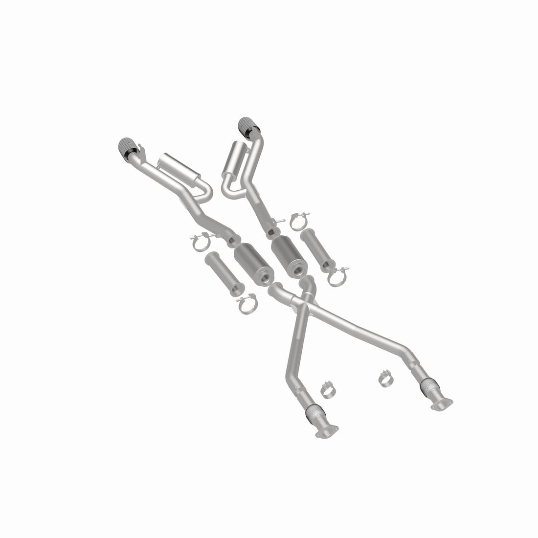 MagnaFlow Exhaust Products 19593 - xMOD Series Carbon Fiber Tips Cat-Back System