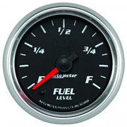 AutoMeter 19609 - GAUGE, FUEL LEVEL, 2 1/16", 0-280O PROGRAMMABLE, BLACK, PRO-CYCLE 4