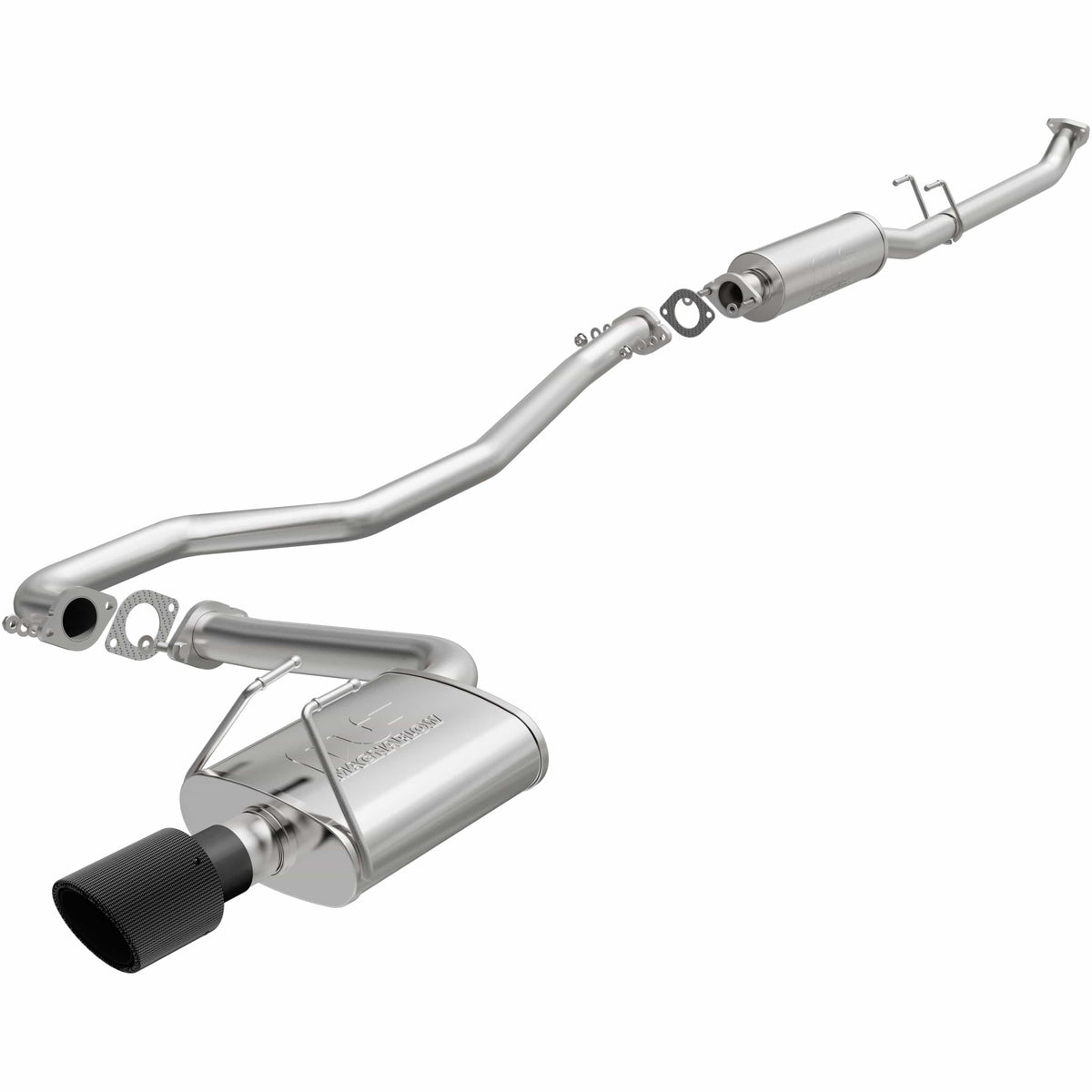 MagnaFlow Exhaust Products NA MagnaFlow Exhaust Products 19610 - NEO Series Carbon Fiber Tips Cat-Back System