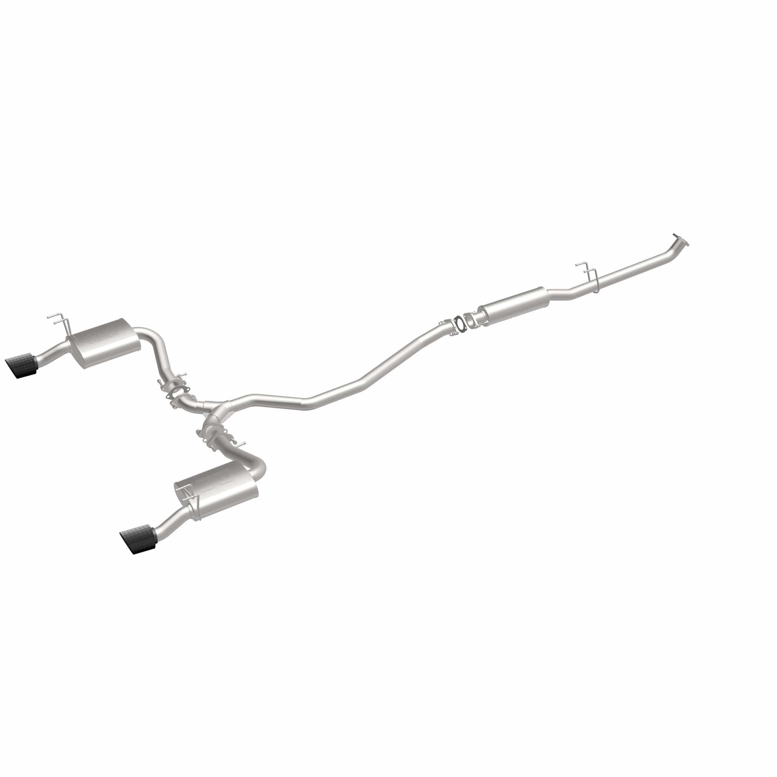 MagnaFlow Exhaust Products NA MagnaFlow Exhaust Products 19612 - NEO Series Carbon Fiber Tips Cat-Back System