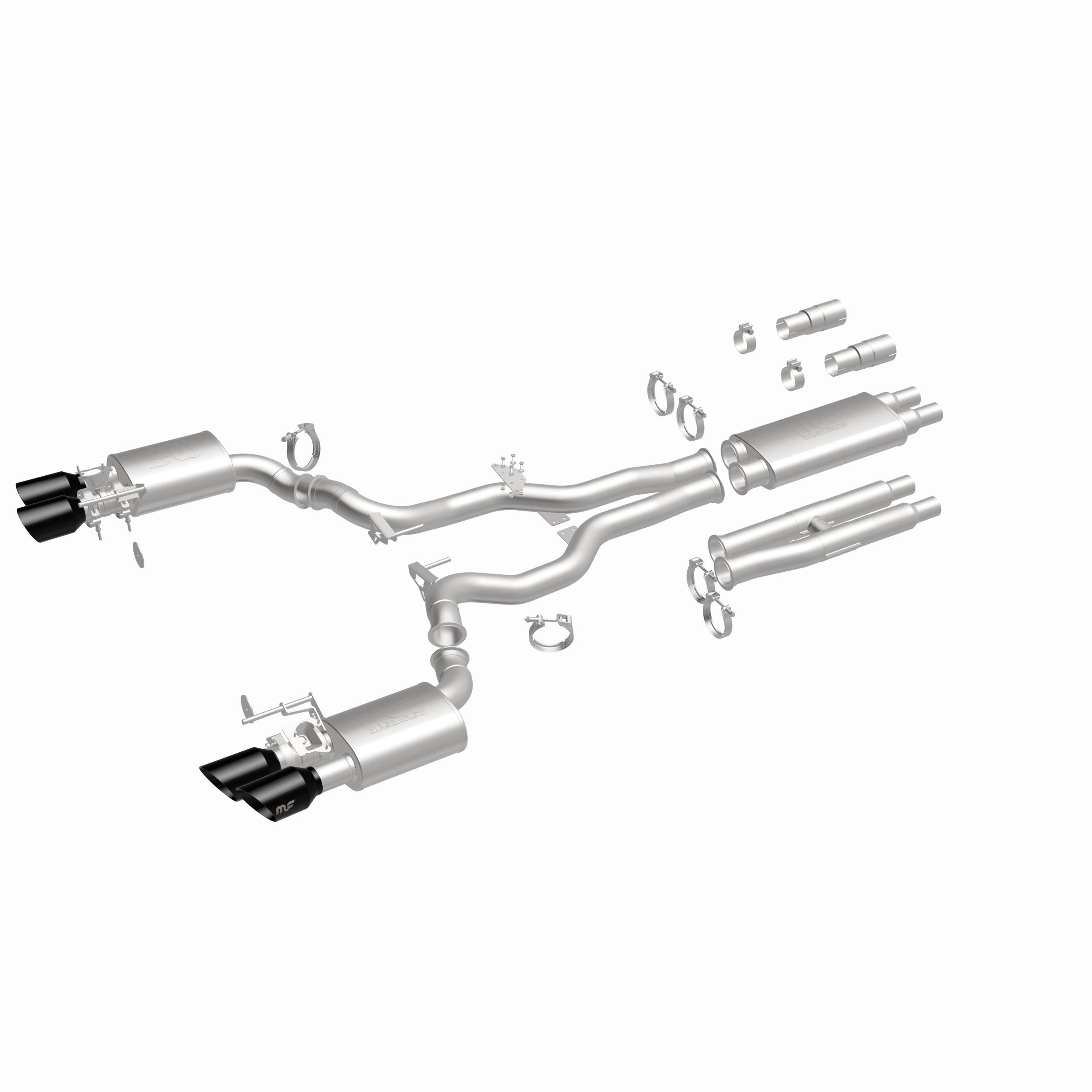 MagnaFlow Exhaust Products 19646 - xMOD Series Black Chrome Tips Cat-Back System 1
