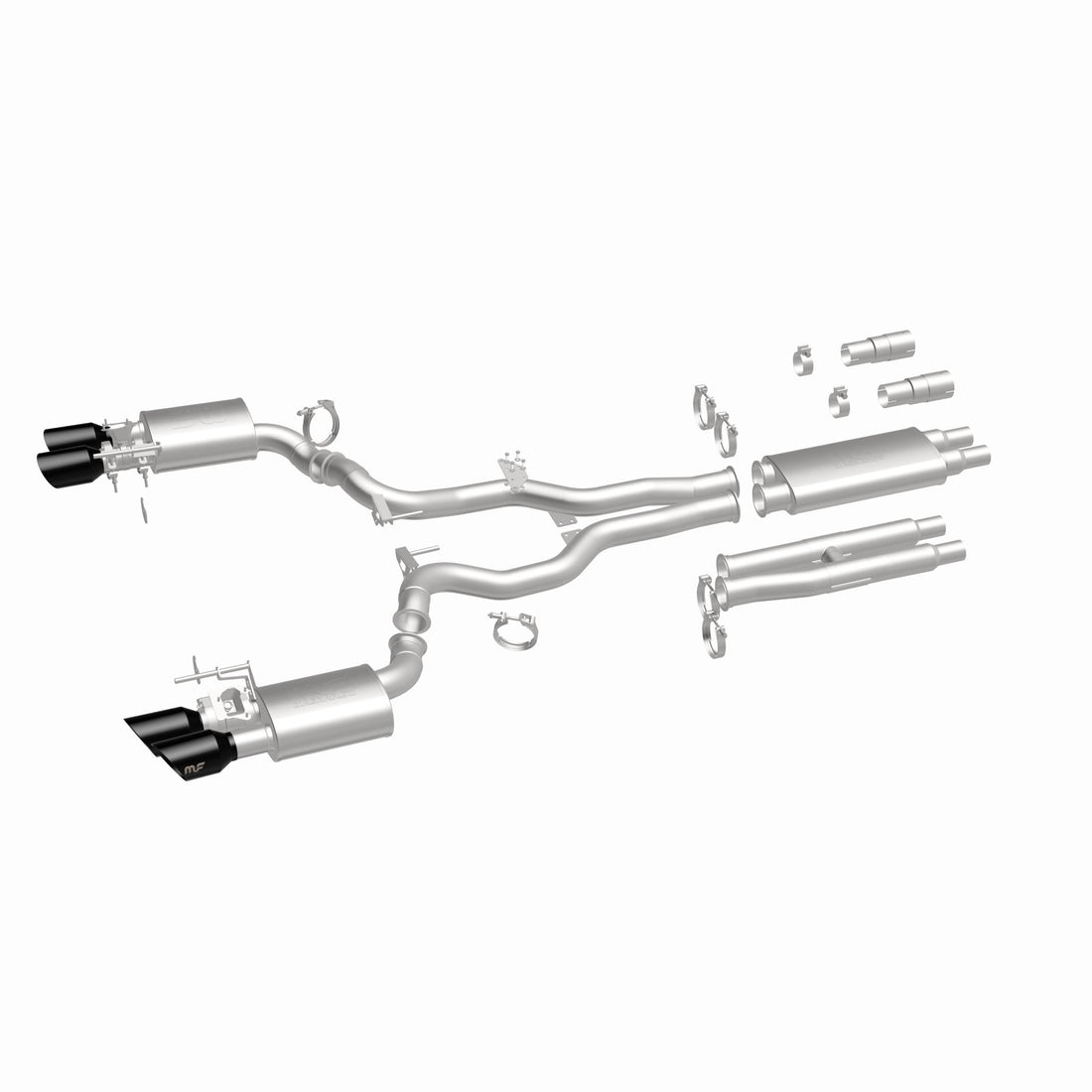 MagnaFlow Exhaust Products 19646 - xMOD Series Black Chrome Tips Cat-Back System 2