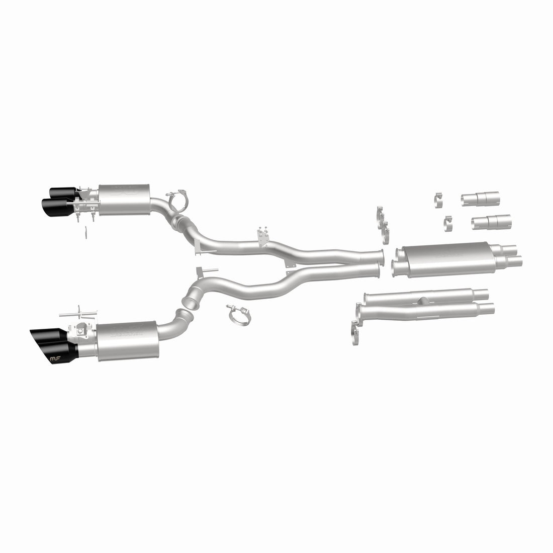 MagnaFlow Exhaust Products 19646 - xMOD Series Black Chrome Tips Cat-Back System 3
