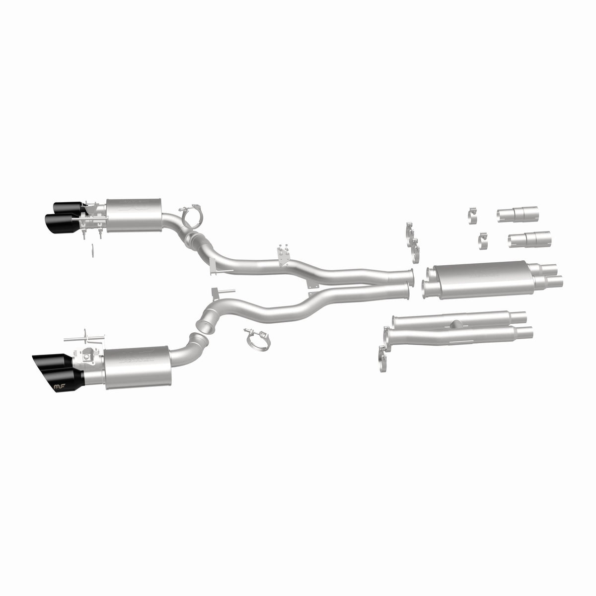 MagnaFlow Exhaust Products 19646 - xMOD Series Black Chrome Tips Cat-Back System 3