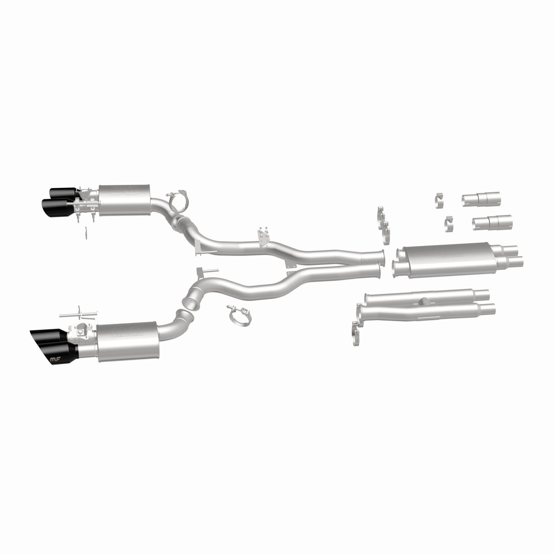 MagnaFlow Exhaust Products 19646 - xMOD Series Black Chrome Tips Cat-Back System 3