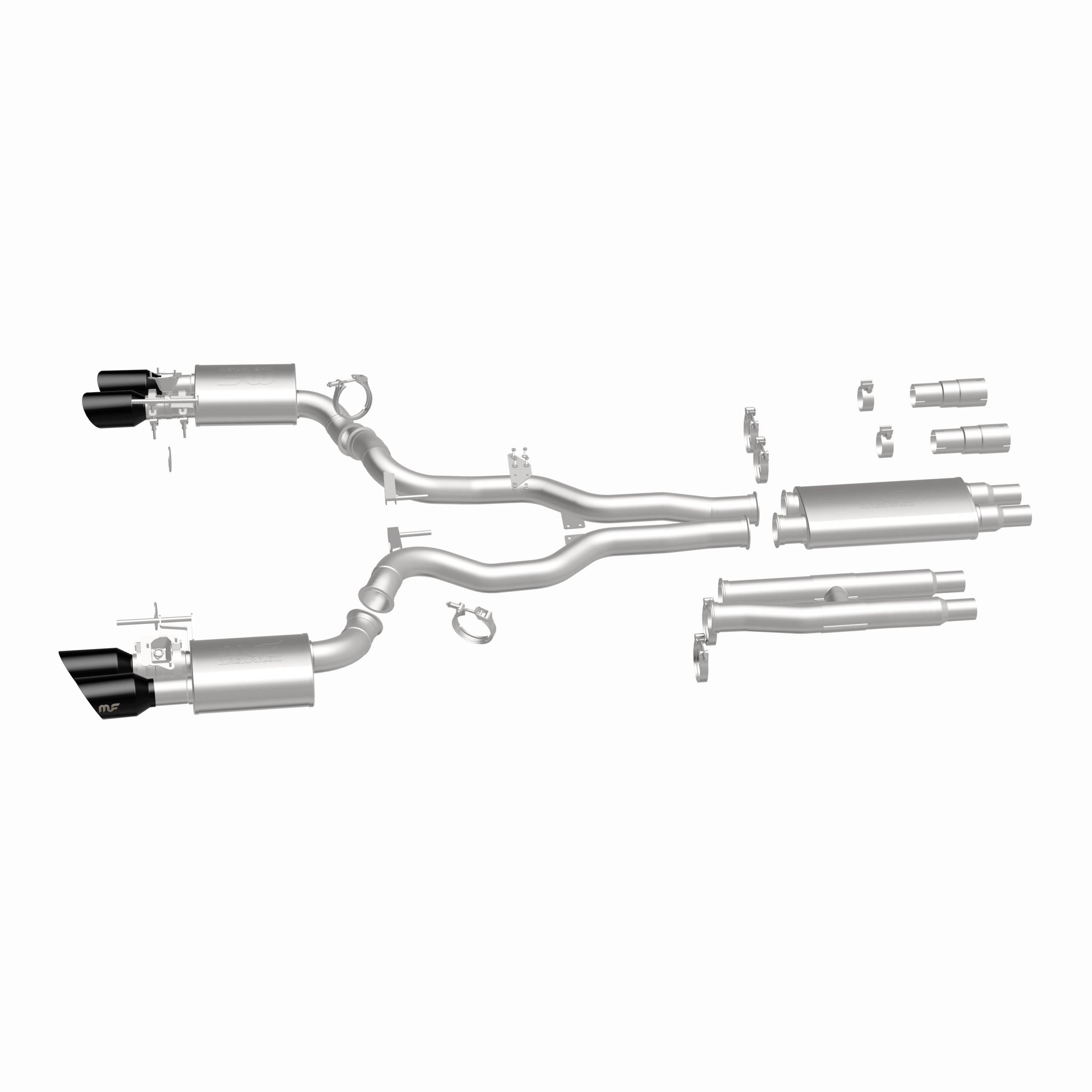 MagnaFlow Exhaust Products 19646 - xMOD Series Black Chrome Tips Cat-Back System 3