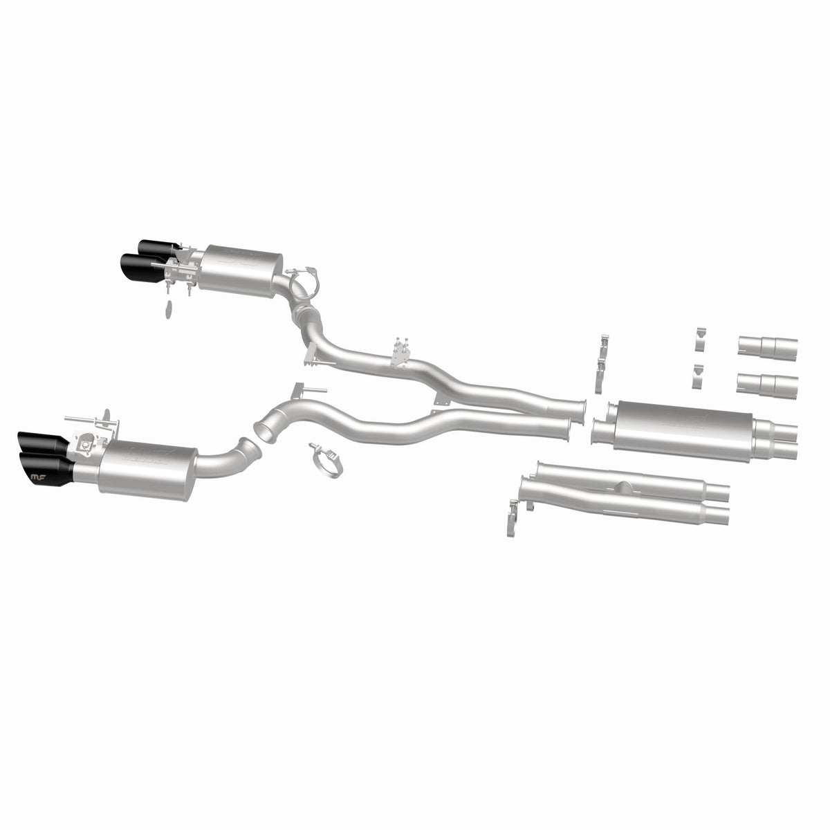 MagnaFlow Exhaust Products 19646 - xMOD Series Black Chrome Tips Cat-Back System 4