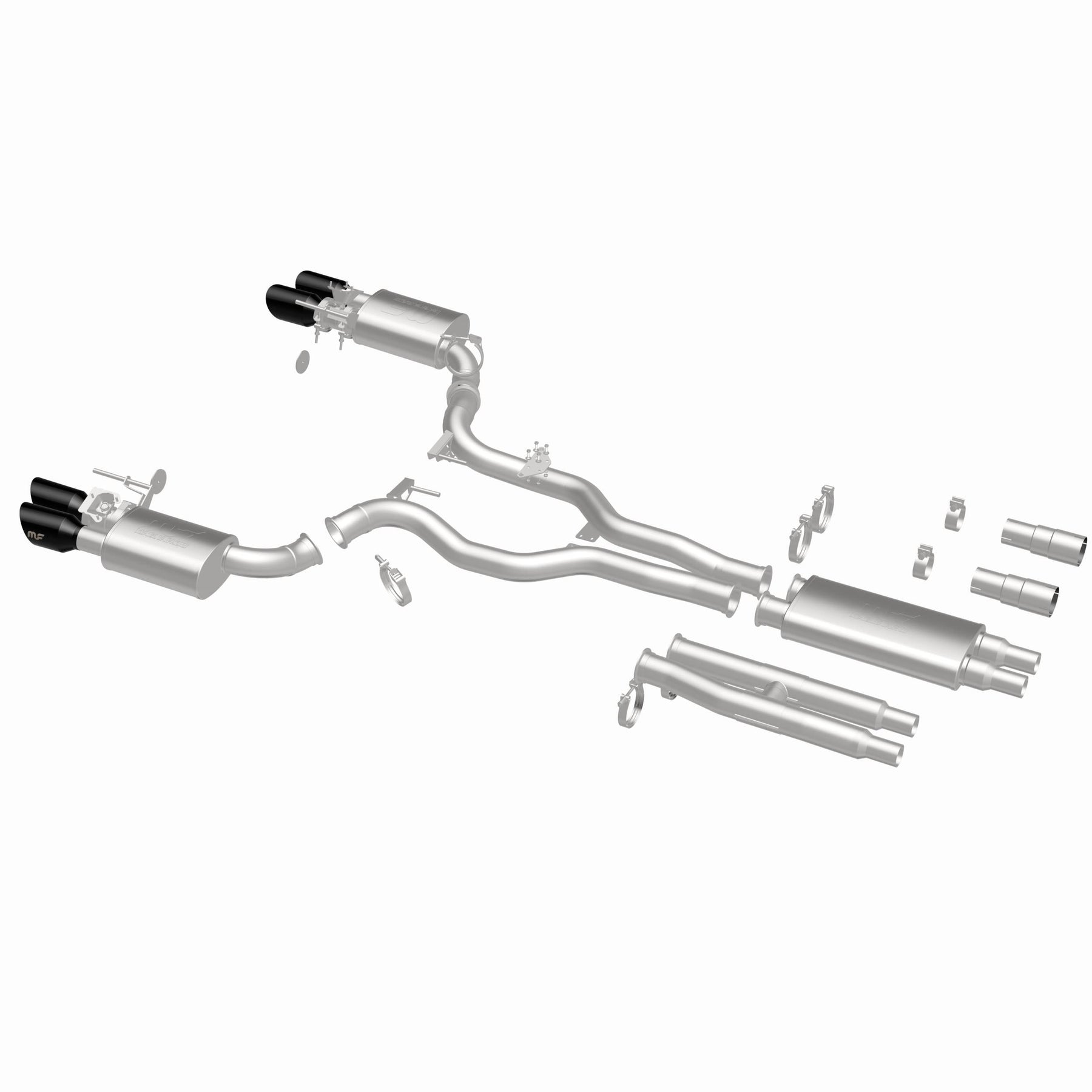 MagnaFlow Exhaust Products 19646 - xMOD Series Black Chrome Tips Cat-Back System 5