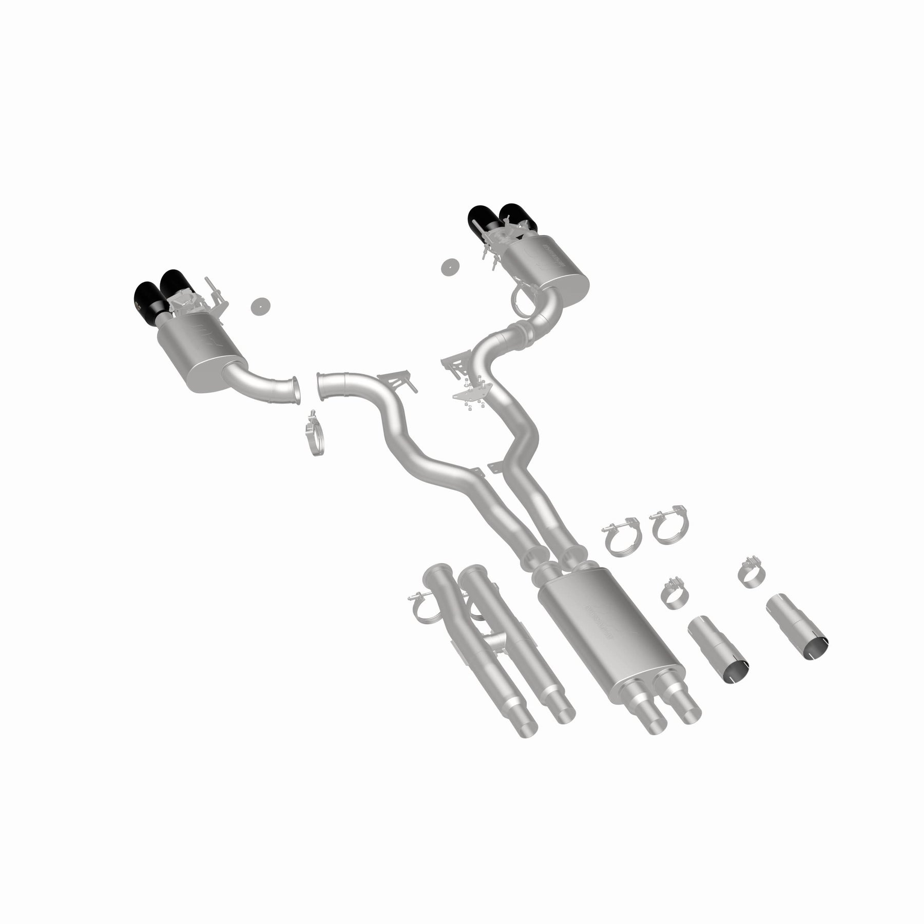 MagnaFlow Exhaust Products 19646 - xMOD Series Black Chrome Tips Cat-Back System
