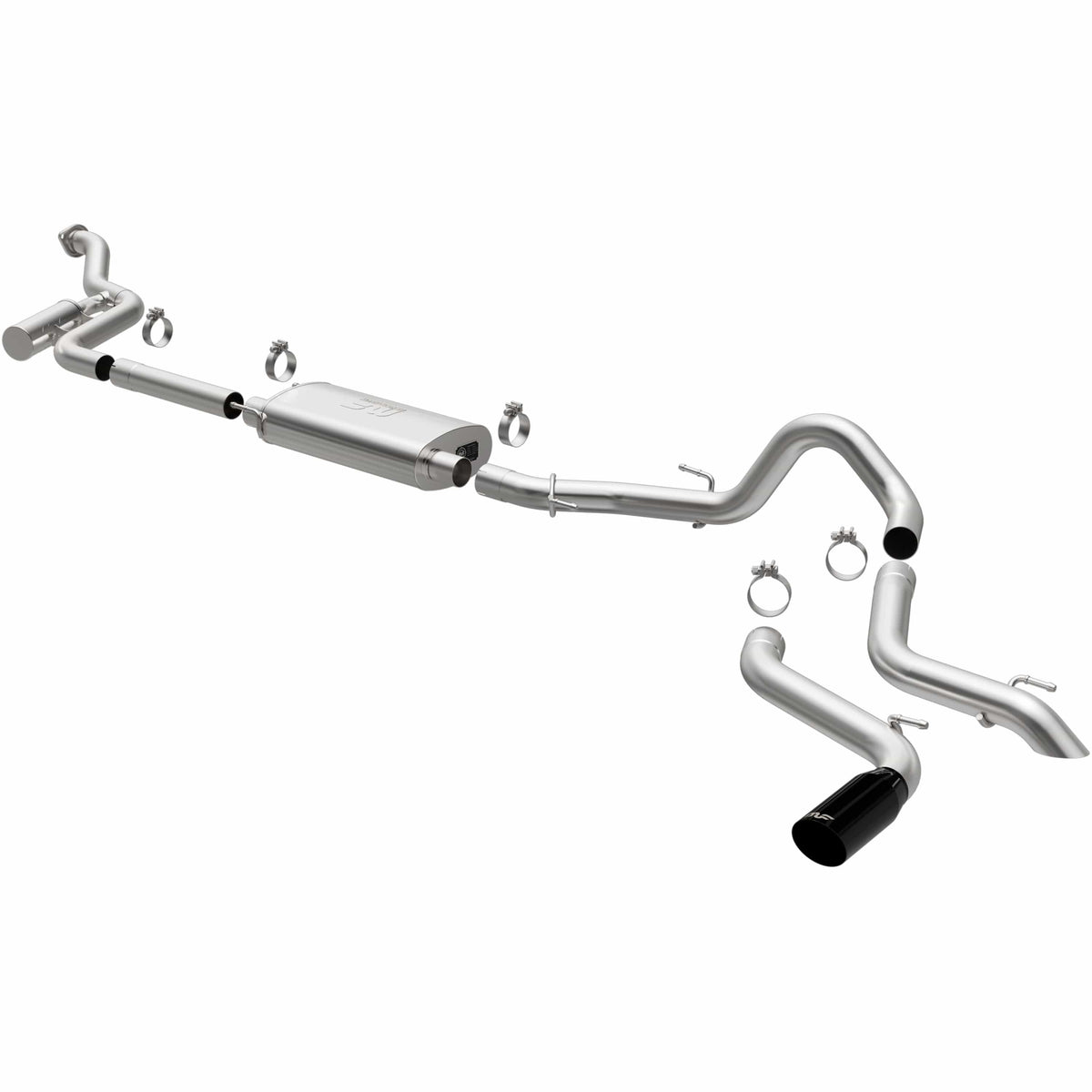 MagnaFlow Exhaust Products NA MagnaFlow Exhaust Products 19678 - Overland Series Black Chrome Cat-Back System