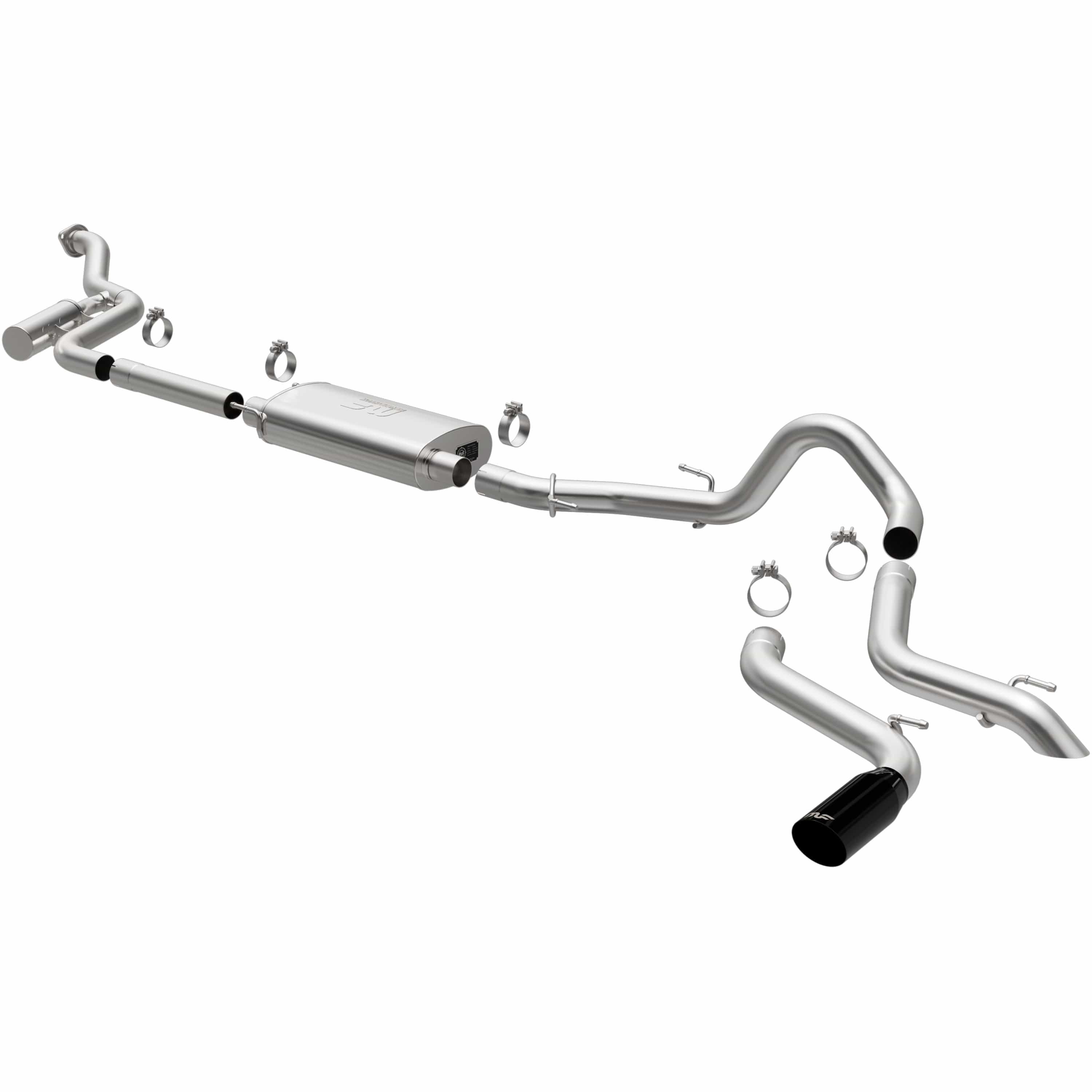 MagnaFlow Exhaust Products NA MagnaFlow Exhaust Products 19678 - Overland Series Black Chrome Cat-Back System