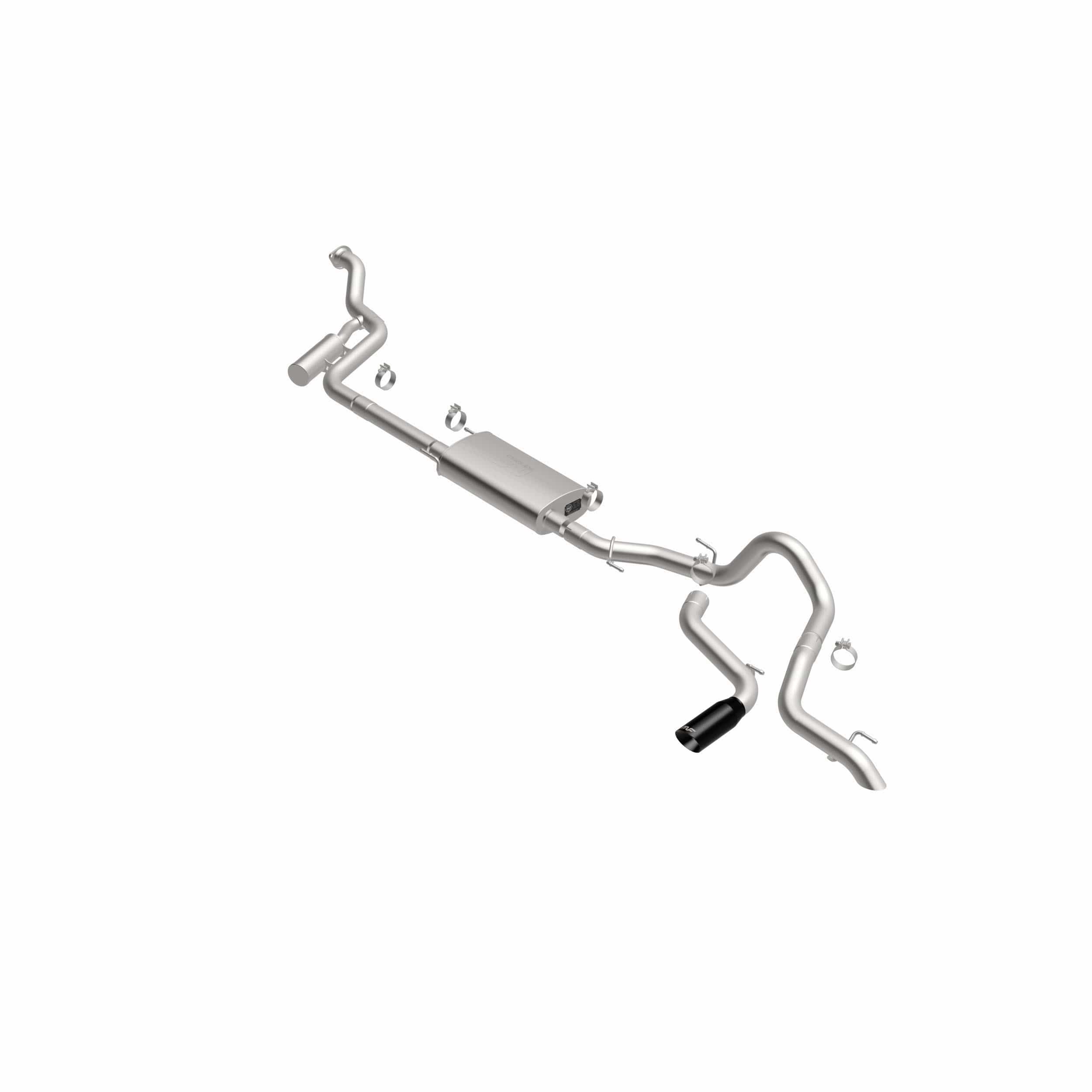 MagnaFlow Exhaust Products NA MagnaFlow Exhaust Products 19678 - Overland Series Black Chrome Cat-Back System