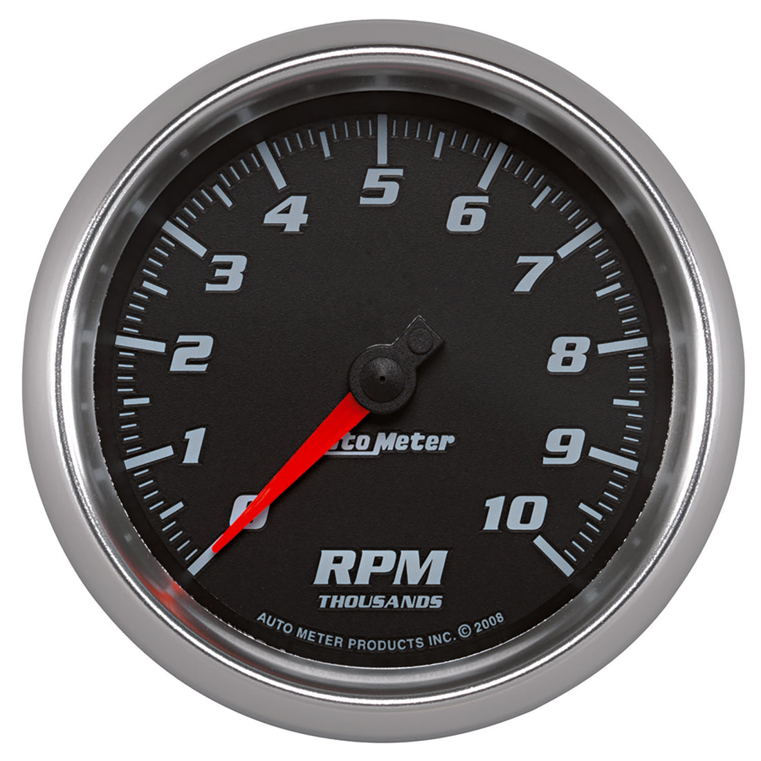 AutoMeter 19698 - GAUGE, TACHOMETER, 3 3/8", 10K RPM, BLACK, PRO-CYCLE 3