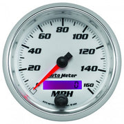 AutoMeter 19789 - GAUGE, SPEEDOMETER, 3 3/8", 160MPH, ELEC. PROGRAMMABLE, WHITE, PRO-CYCLE 4