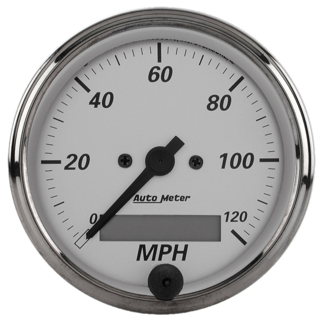AutoMeter 1988 - GAUGE, SPEEDOMETER, 3 1/8", 120MPH, ELEC. PROGRAM., AMERICAN PLATINUM 5