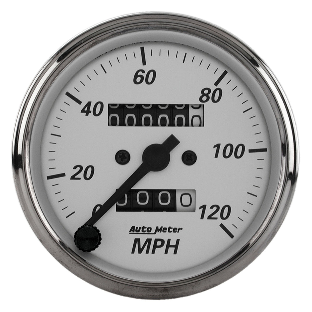 AutoMeter 1993 - GAUGE, SPEEDOMETER, 3 1/8", 120MPH, MECHANICAL, AMERICAN PLATINUM 3