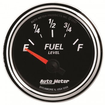 AutoMeter 200760-35 - GAUGE, FUEL LEVEL, 2 1/16", 240OE TO 33OF, ELEC, MARINE CHROME 4