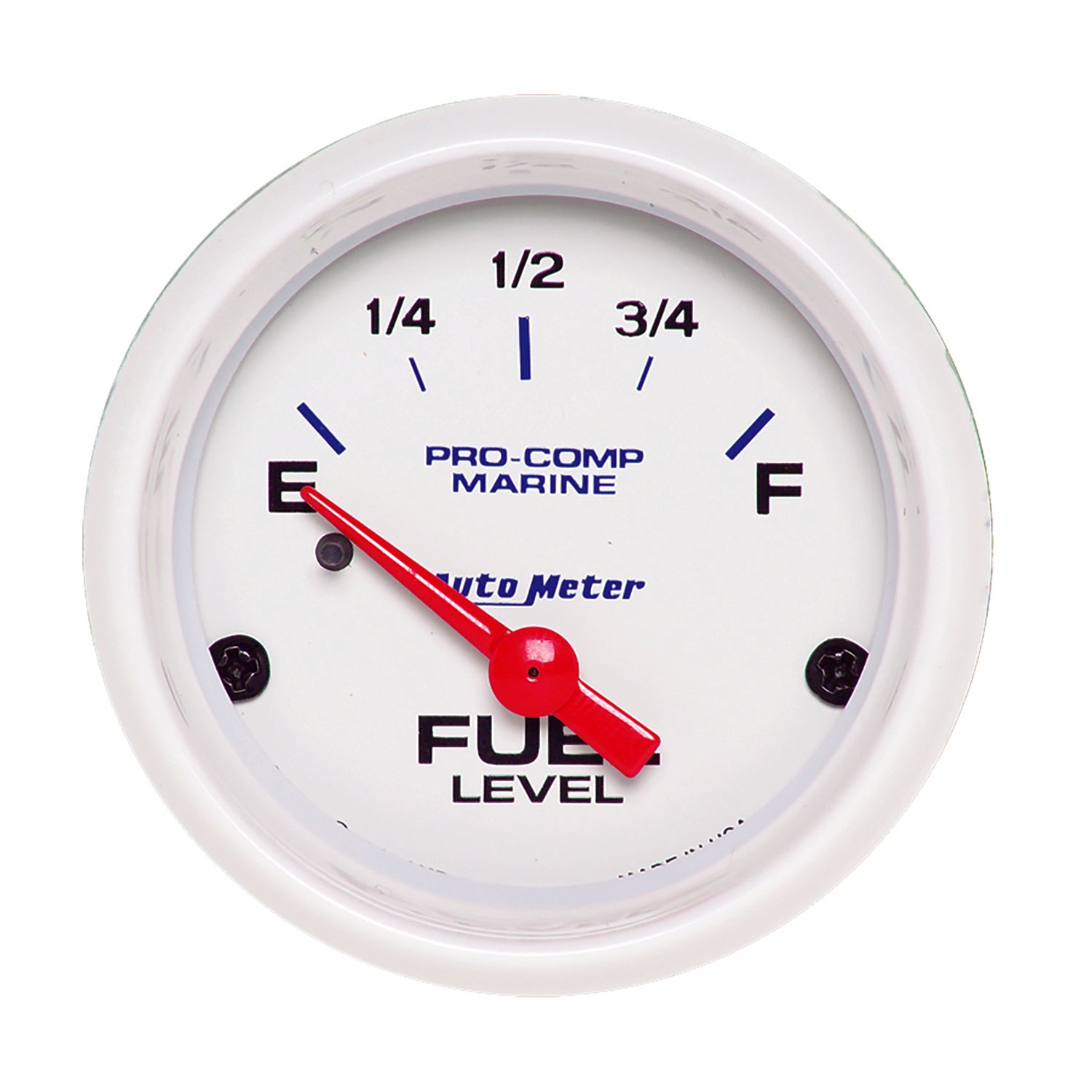 AutoMeter 200760 - GAUGE, FUEL LEVEL, 2 1/16", 240OE TO 33OF, ELEC, MARINE WHITE 5