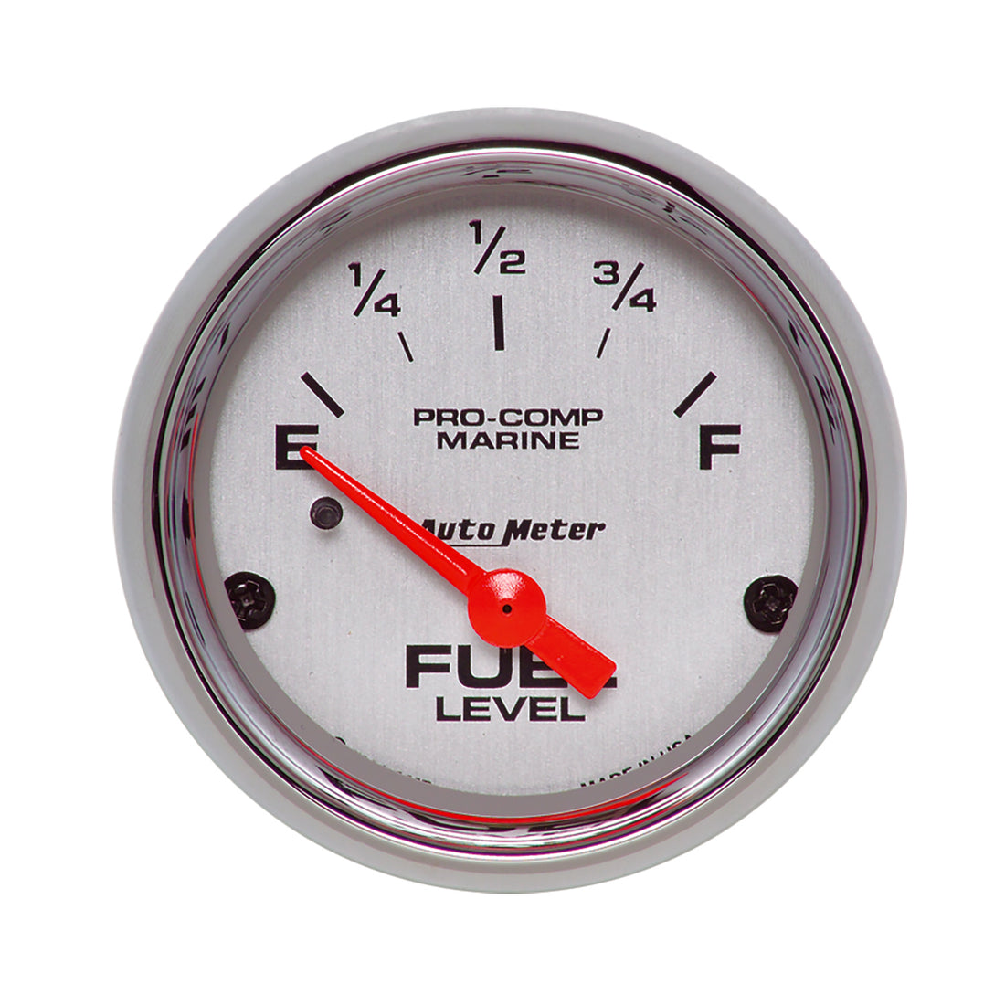 AutoMeter 200760-35 - GAUGE, FUEL LEVEL, 2 1/16", 240OE TO 33OF, ELEC, MARINE CHROME 3