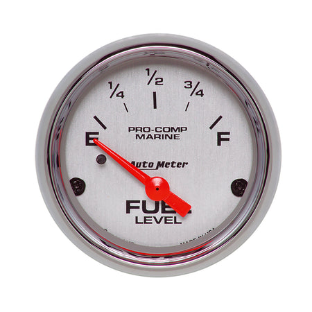 AutoMeter 200760-35 - GAUGE, FUEL LEVEL, 2 1/16", 240OE TO 33OF, ELEC, MARINE CHROME 3