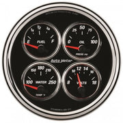 AutoMeter 200766-35 - GAUGE, TRIM LEVEL, 2 1/16", 0ODOWN-90OUP, ELECTRIC, MARINE CHROME 4