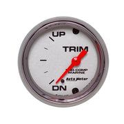 AutoMeter 200766-35 - GAUGE, TRIM LEVEL, 2 1/16", 0ODOWN-90OUP, ELECTRIC, MARINE CHROME 3